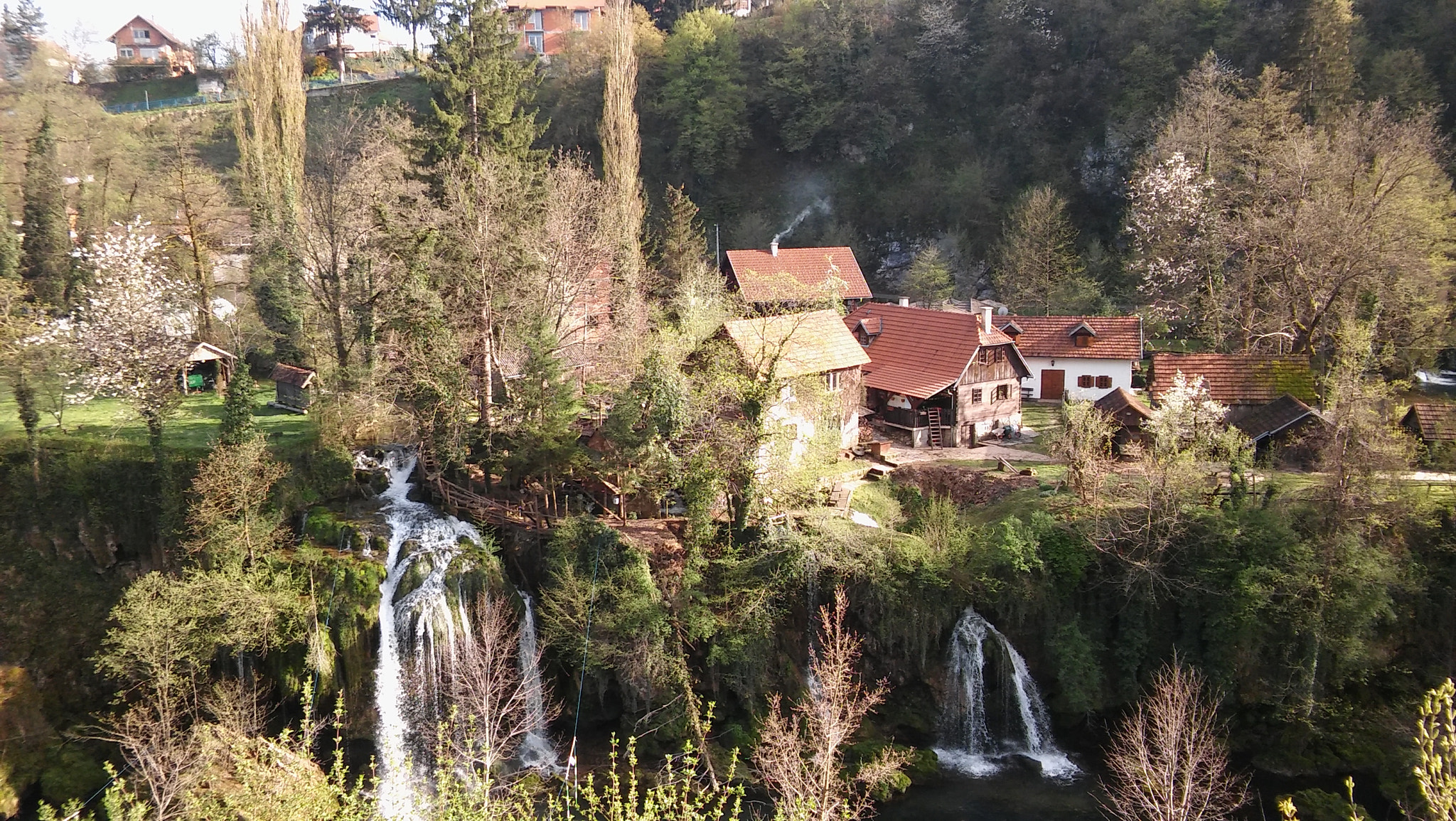 LG SPIRIT 4G LTE sample photo. Village at waterfalls. photography