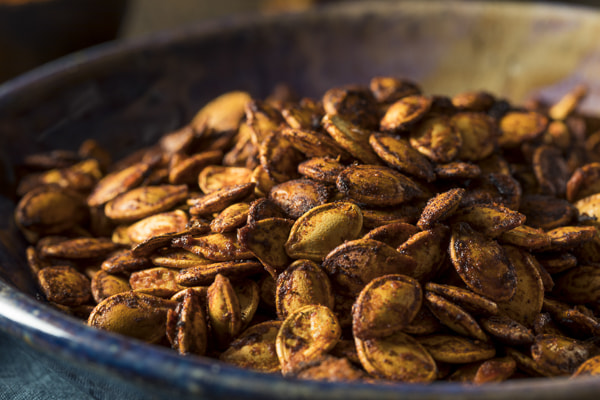 Canon EF 100mm F2.8L Macro IS USM sample photo. Homemade roasted spicy pumpkin seeds photography