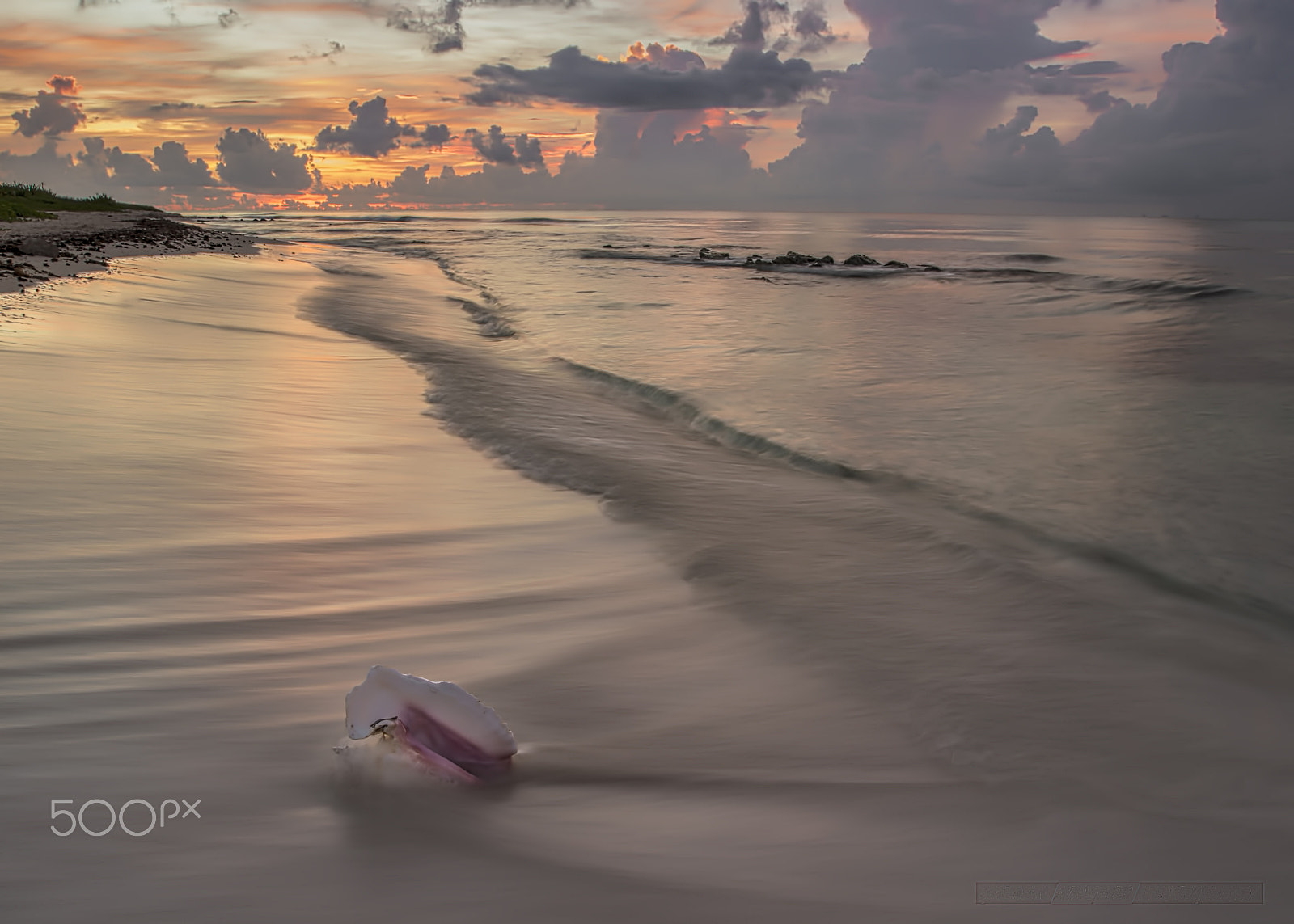 Nikon D5500 + Tamron SP AF 10-24mm F3.5-4.5 Di II LD Aspherical (IF) sample photo. White conch and sunrise photography