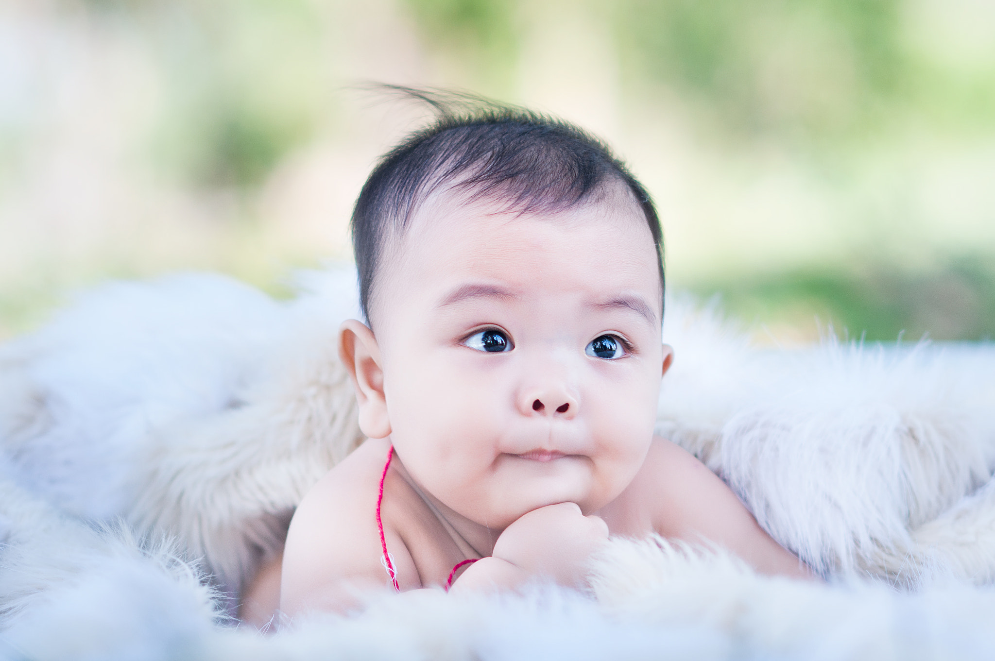 Nikon D90 + AF DC-Nikkor 135mm f/2D sample photo. Little angel baby photography