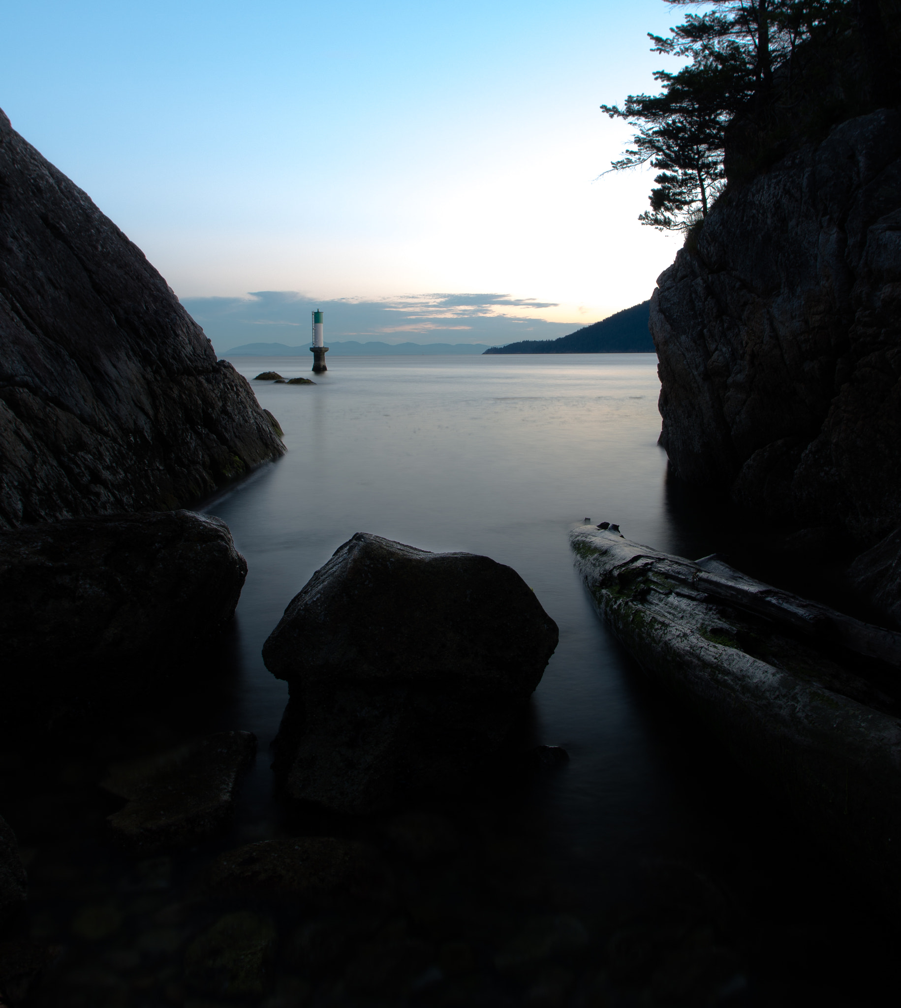 Pentax K-5 IIs sample photo. Dusk at whytecliff park photography