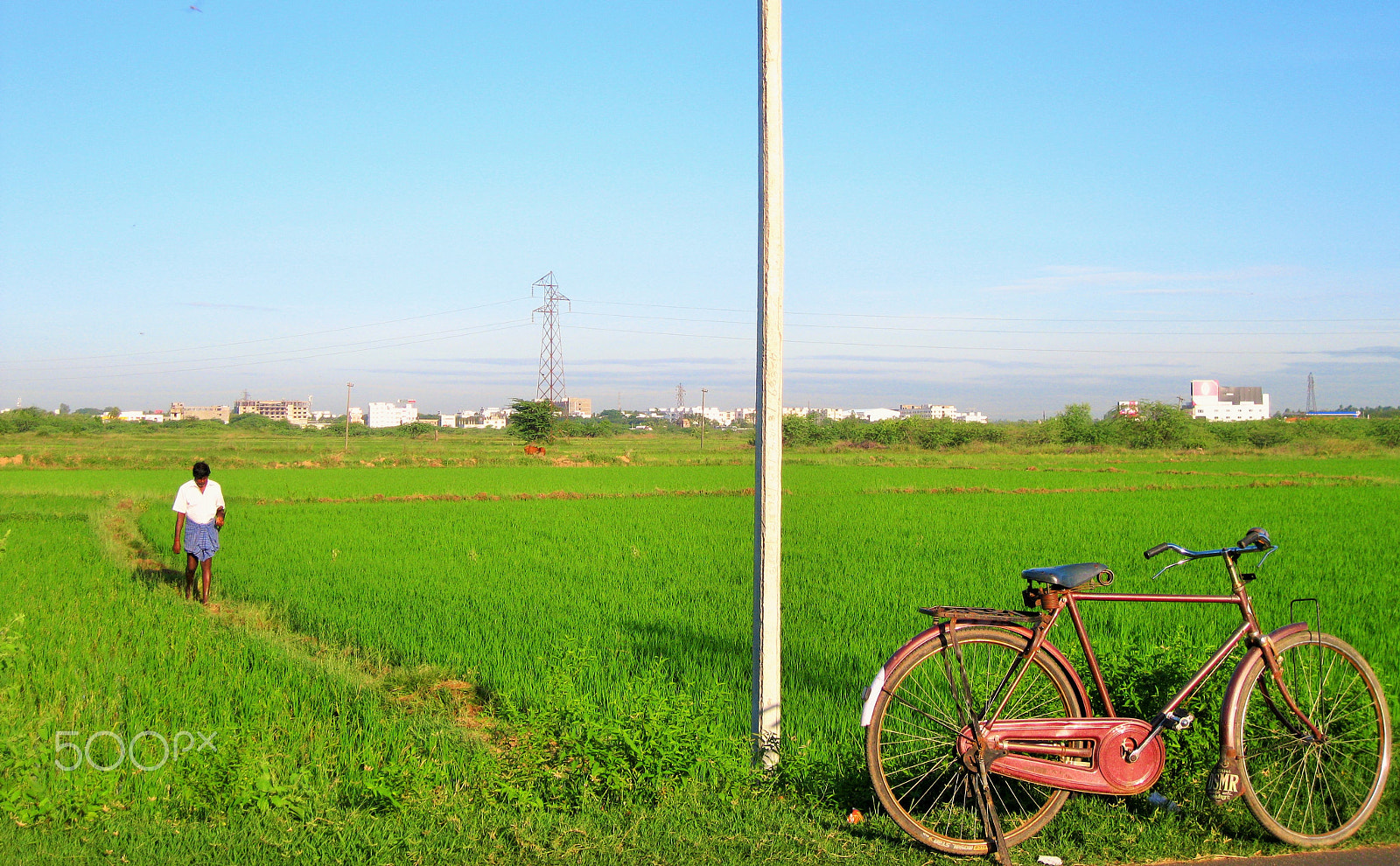 Canon PowerShot A3100 IS sample photo. Farmer's cycle photography