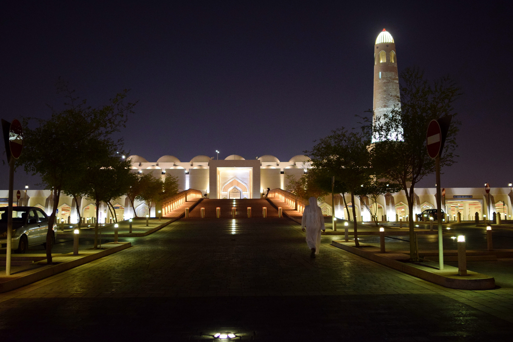 Nikon D3300 + Nikon AF-S Nikkor 24mm F1.8G ED sample photo. Imam abdul wahhab mosque doha qatar photography