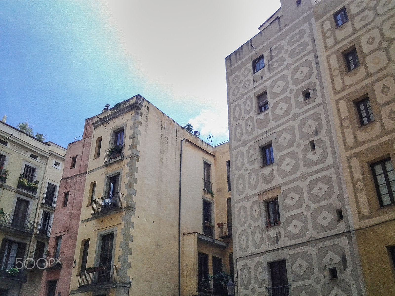 Samsung Galaxy Stellar sample photo. Buildings in barcelona photography