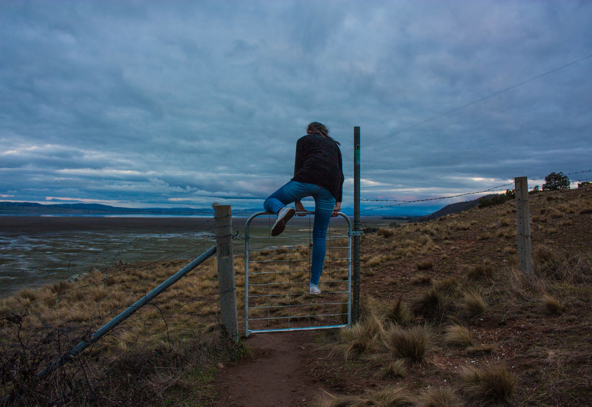 Canon EOS 450D (EOS Rebel XSi / EOS Kiss X2) sample photo. Fence climb at lake george. photography
