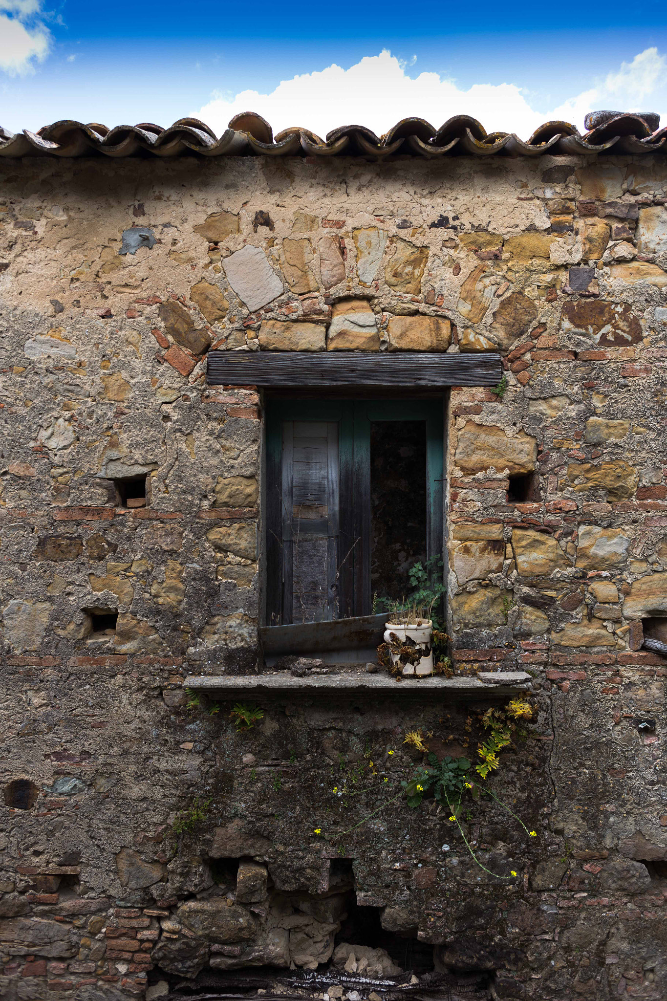 Canon EOS 6D + Canon EF 28mm F2.8 sample photo. Calabria, old window photography