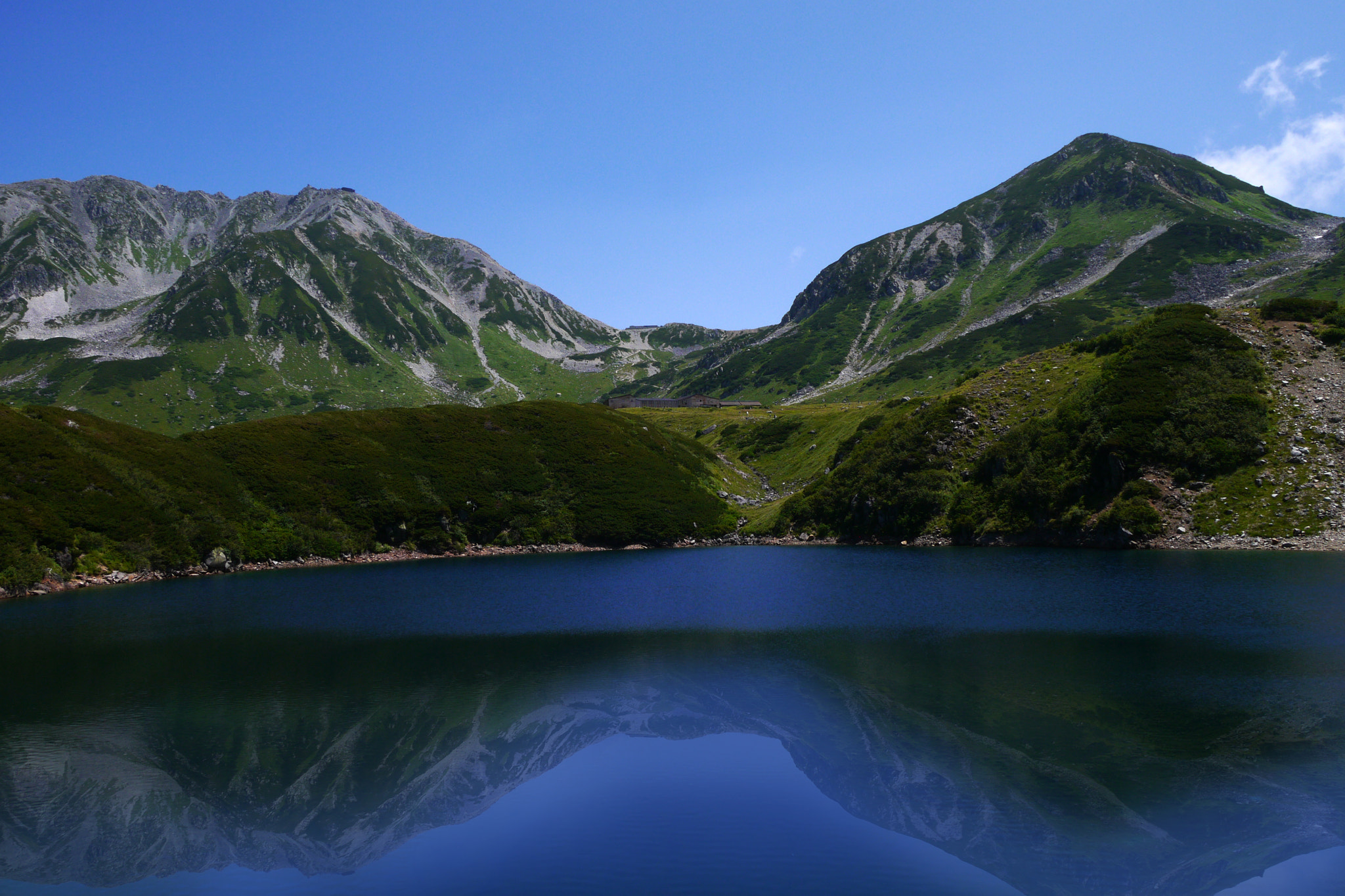 Panasonic Lumix DMC-GX1 sample photo. A pond in the mountain photography