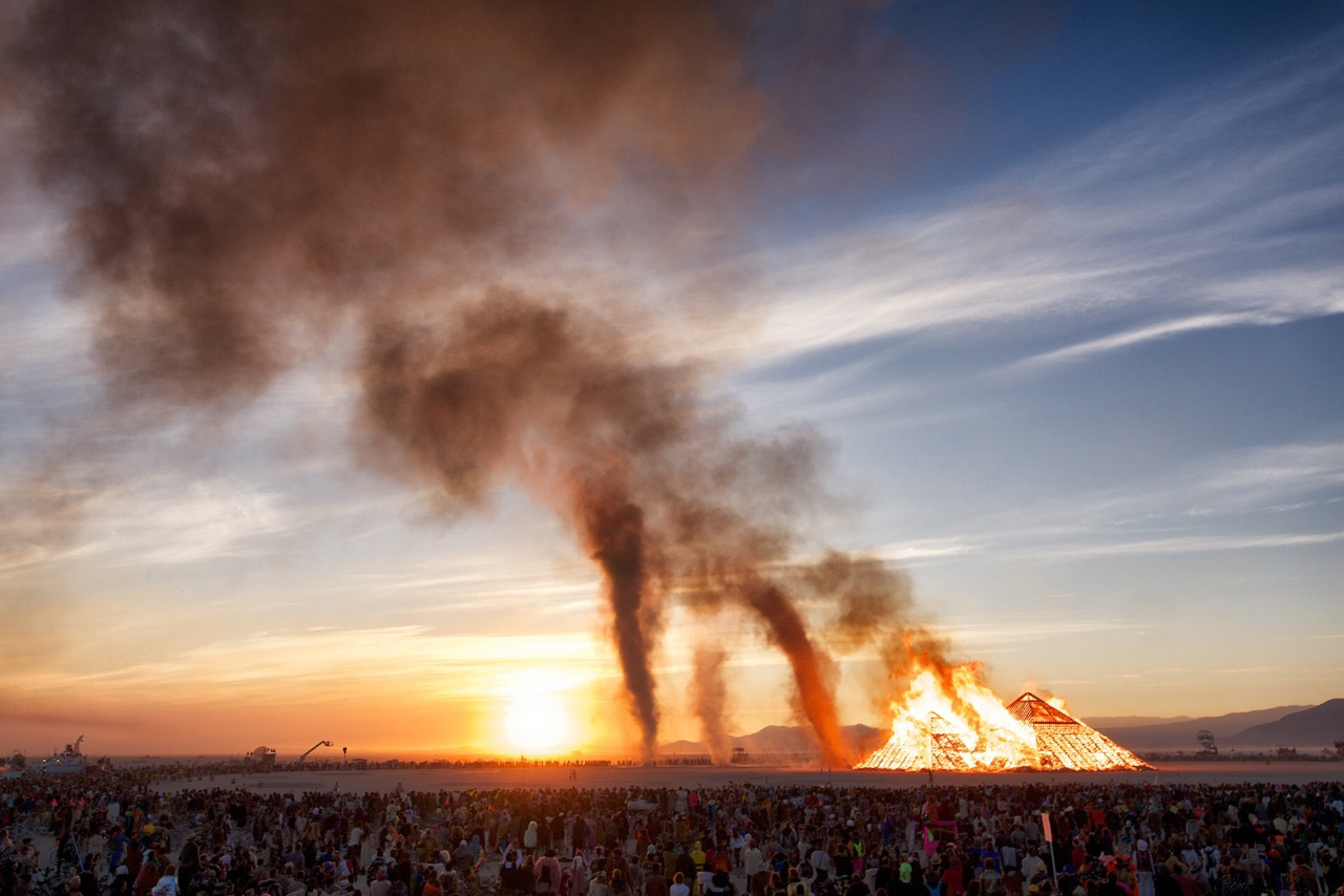 Sigma 24mm F1.4 DG HSM Art sample photo. Sunrise burn of the catacomb of veils  #catacombofveils #burningman2016 #matthewoliver photography