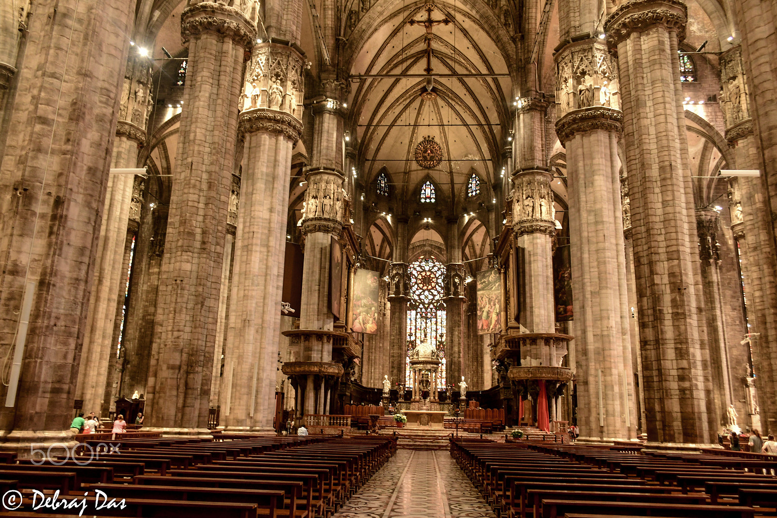 Nikon D500 sample photo. Milan cathedral - inside photography