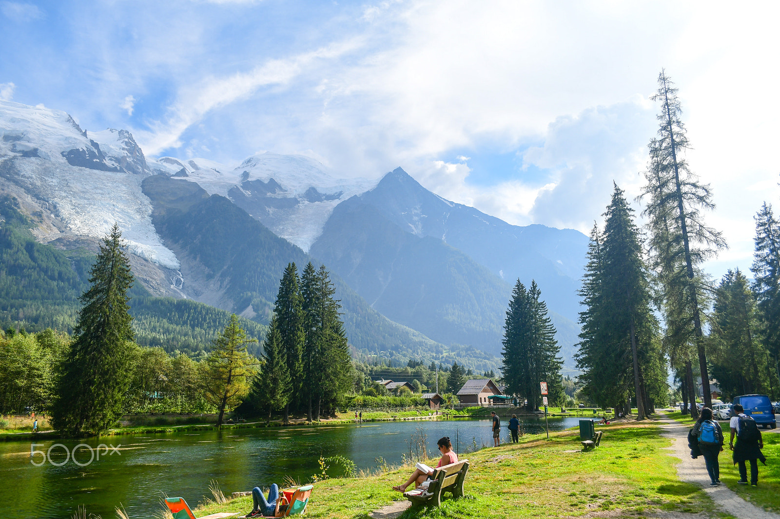 Nikon D500 sample photo. Chamonix - lake side photography