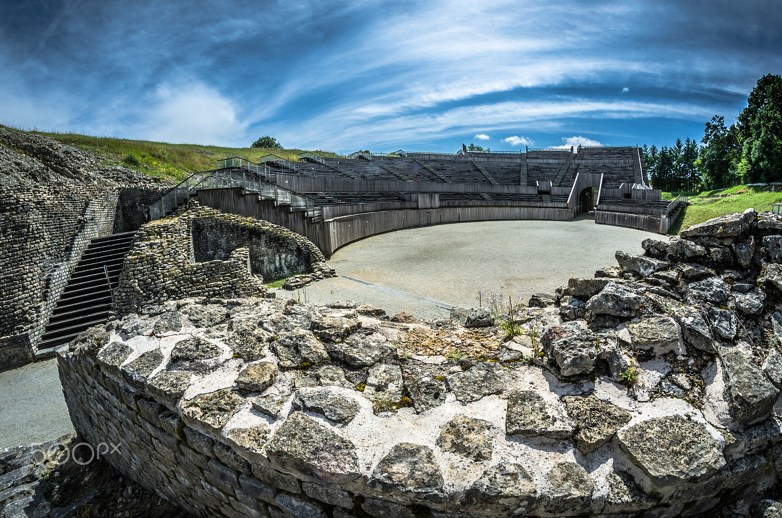 Samyang 8mm F3.5 Aspherical IF MC Fisheye sample photo. L’amphithéâtre de grand (lorraine) photography