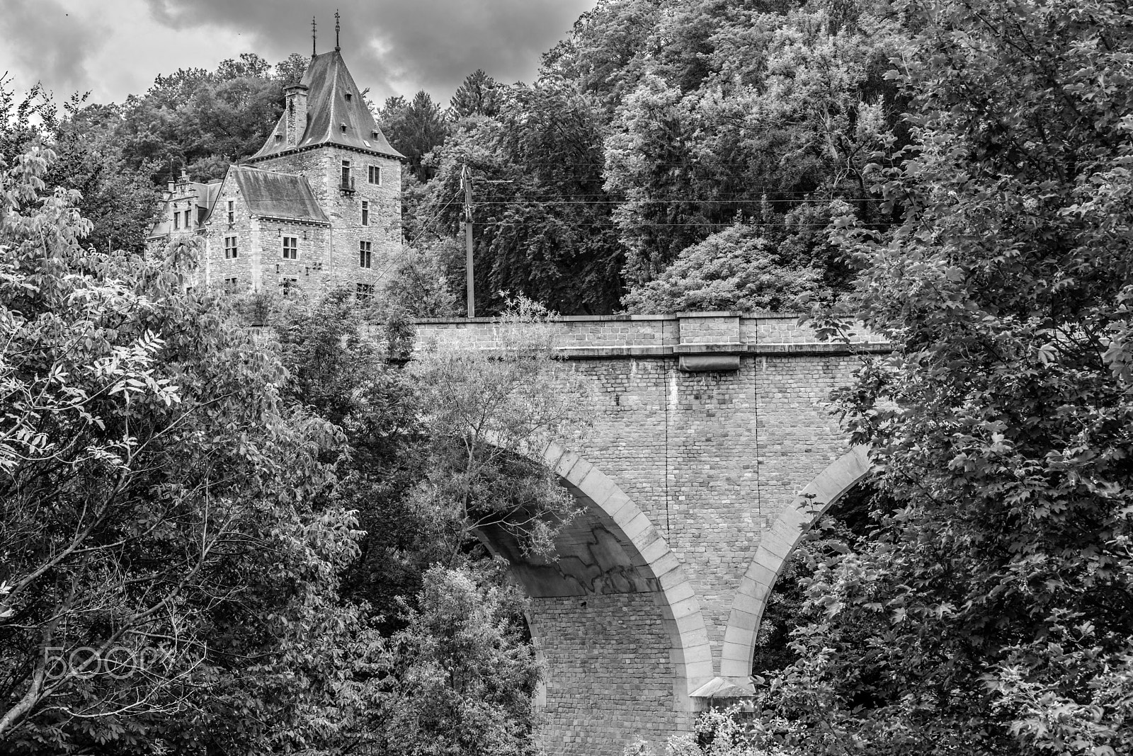 Nikon D600 sample photo. Château au loin a remouchamps (belgique) photography