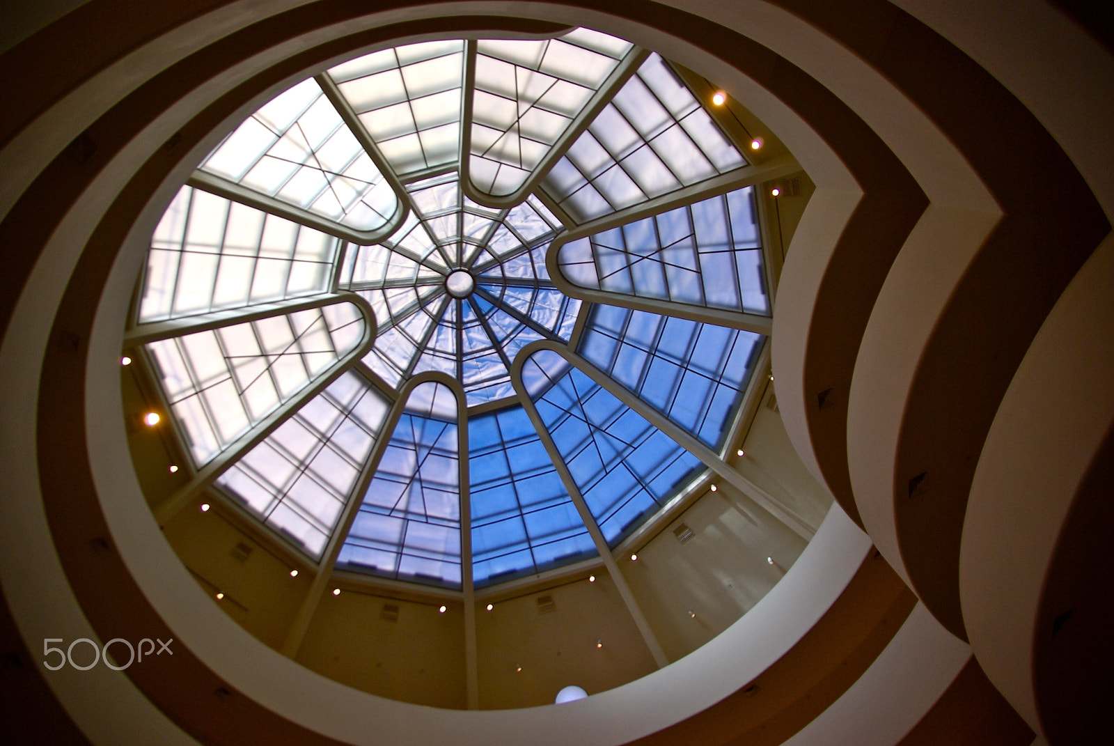 Pentax K10D sample photo. Guggenheim dome photography