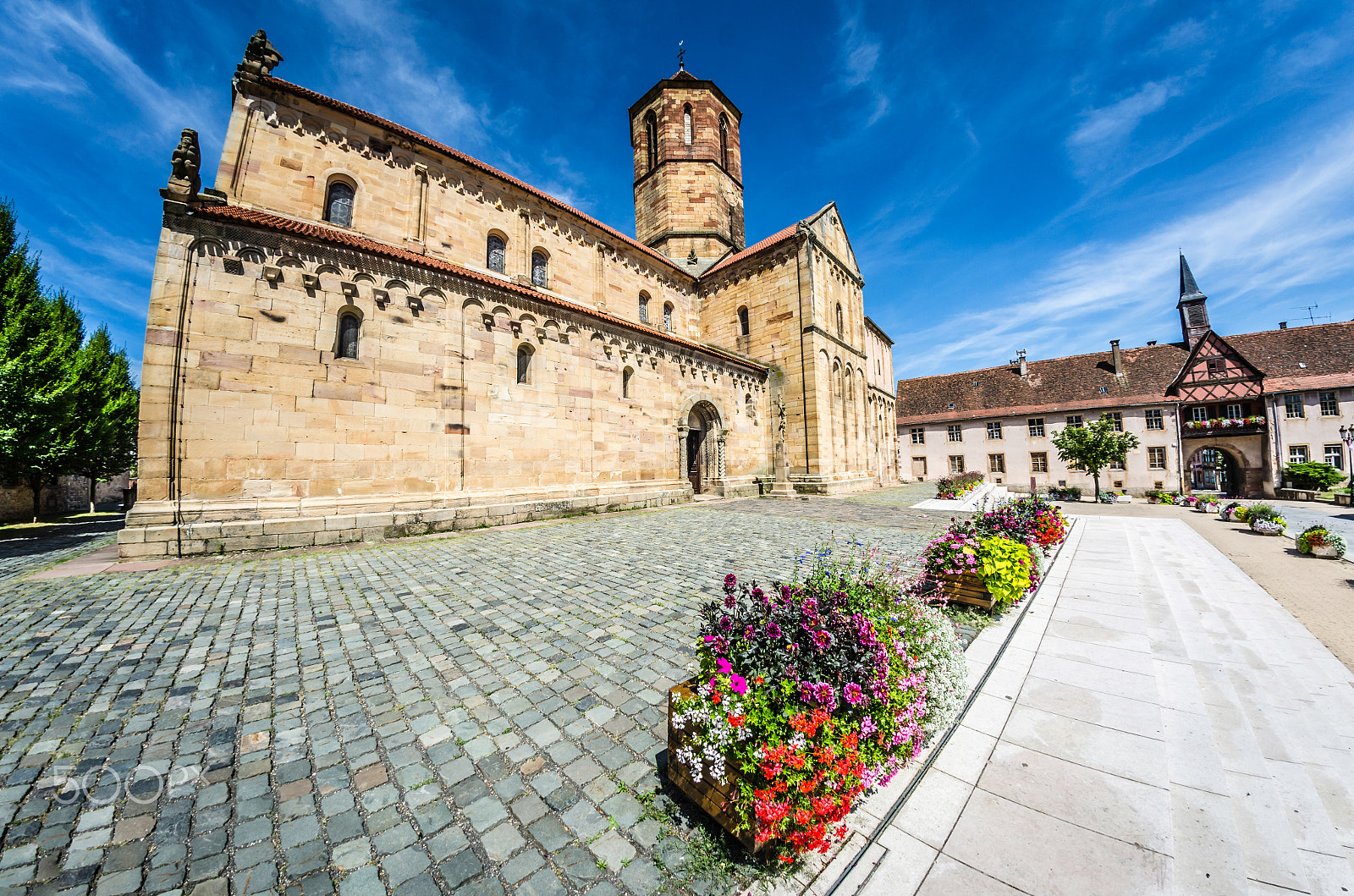 Nikon D7000 + Samyang 8mm F3.5 Aspherical IF MC Fisheye sample photo. Eglise romane de rosheim (alsace) photography
