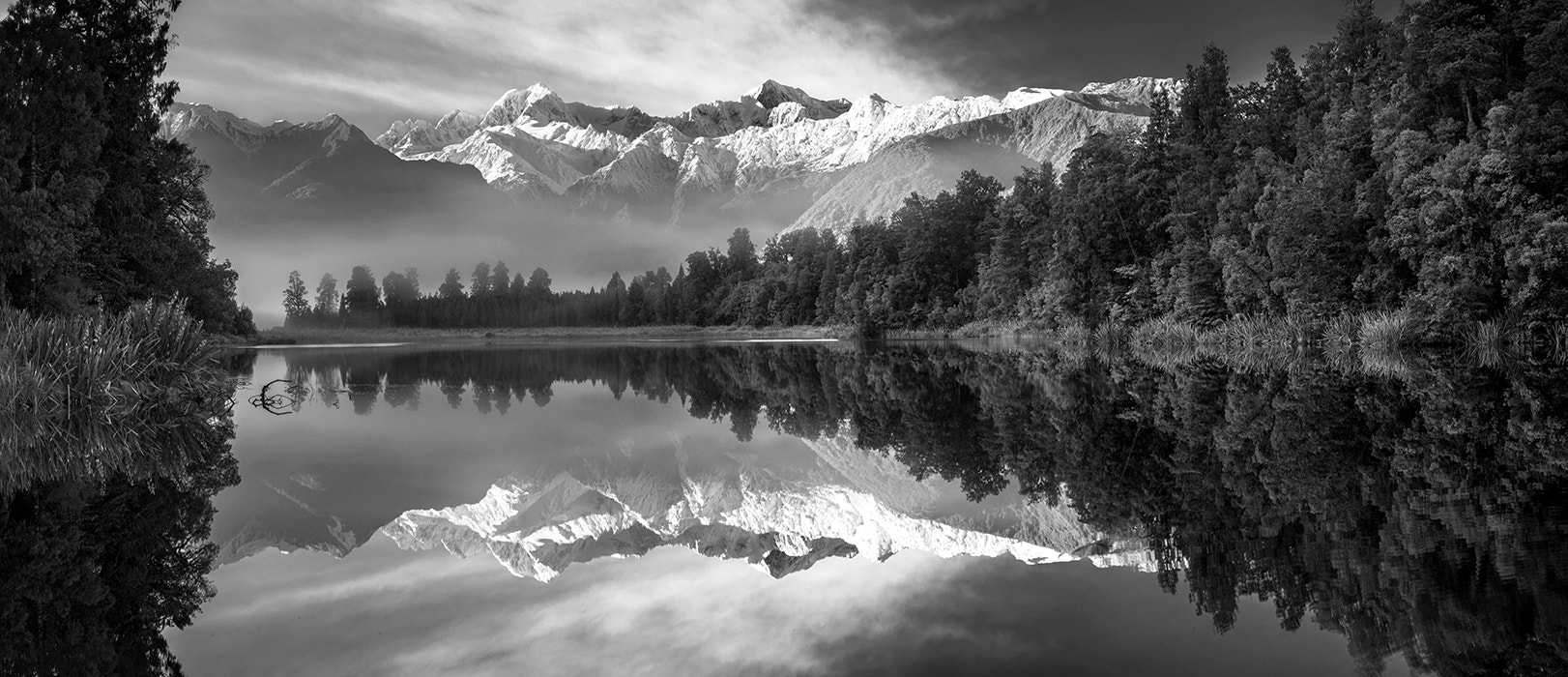 Nikon D800E sample photo. Aoraki's serenity in black and white photography