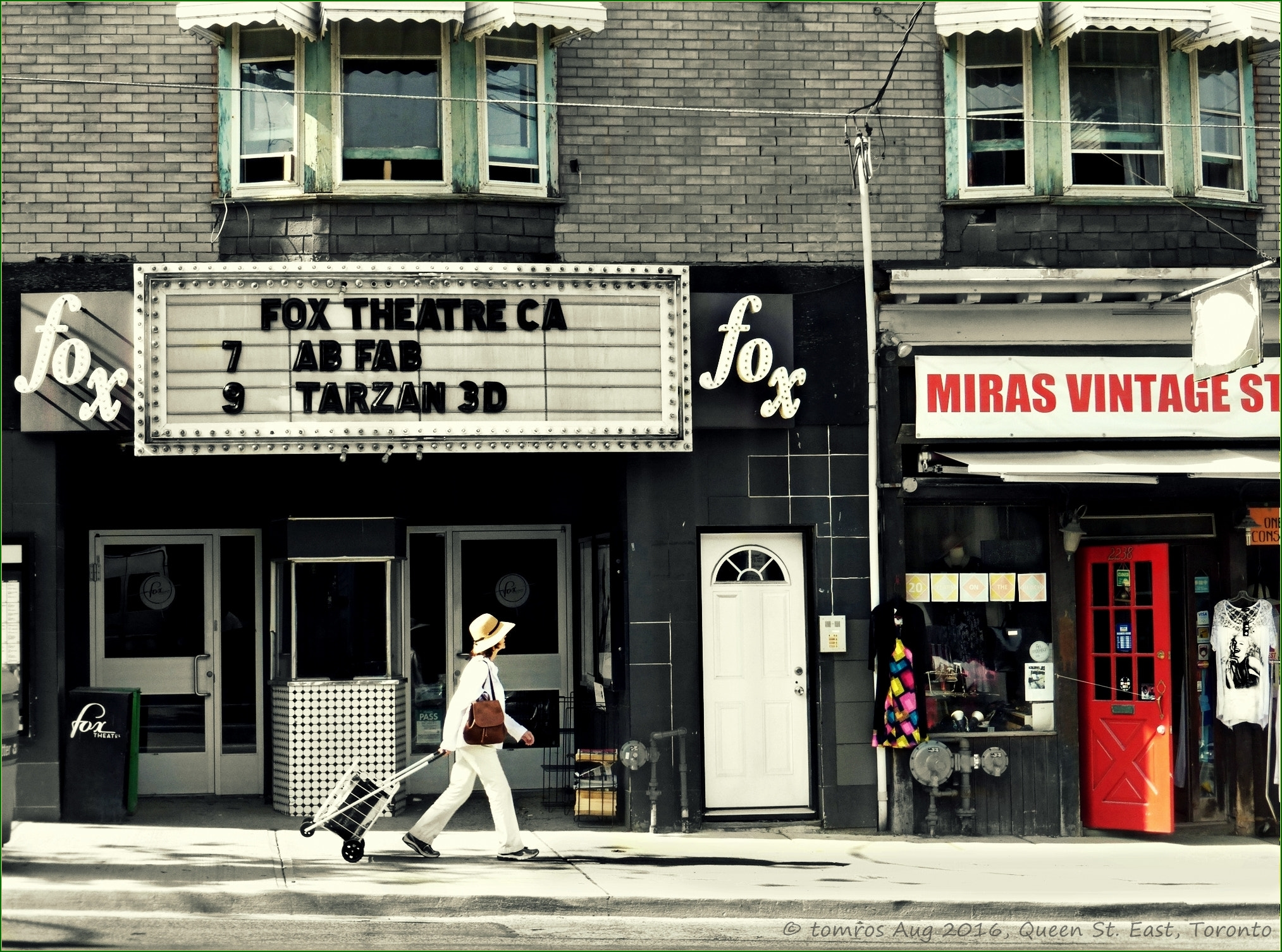 Panasonic Lumix DMC-ZS25 (Lumix DMC-TZ35) sample photo. Fox theatre, the longest running cinema in canada. photography