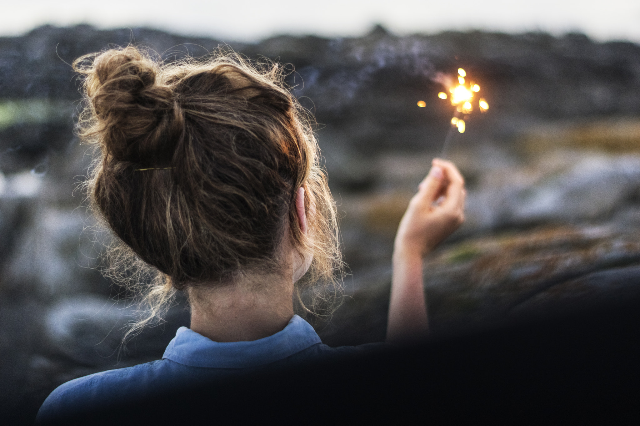 Pentax K-3 II sample photo. Juliette and the firework photography