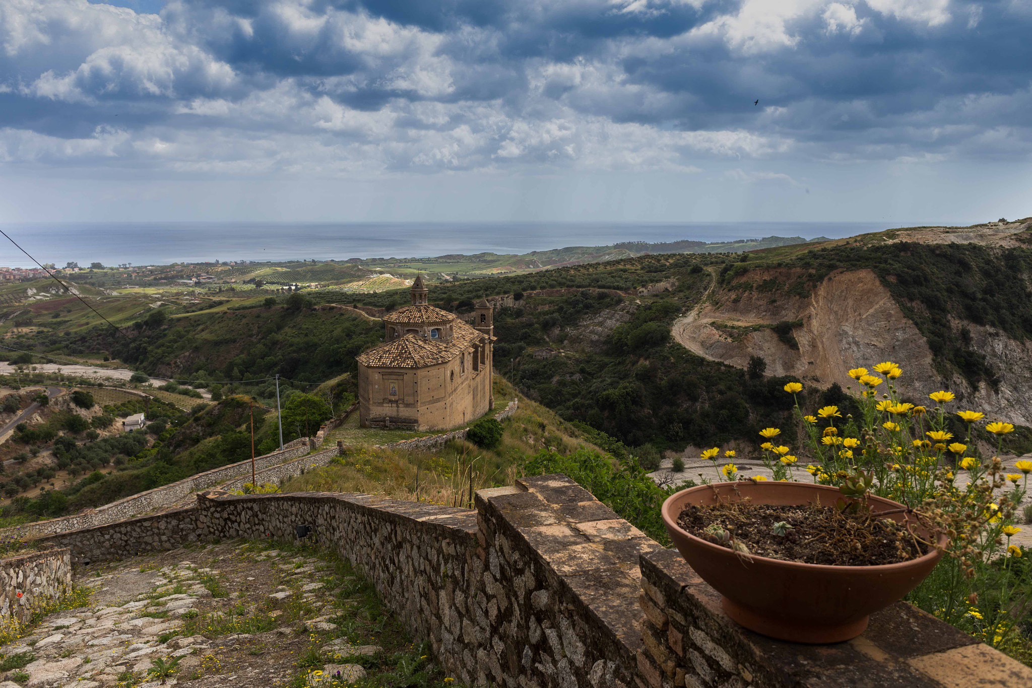 Canon EOS 6D + Canon EF 28mm F2.8 sample photo. Calabria badolato  immacolata church photography