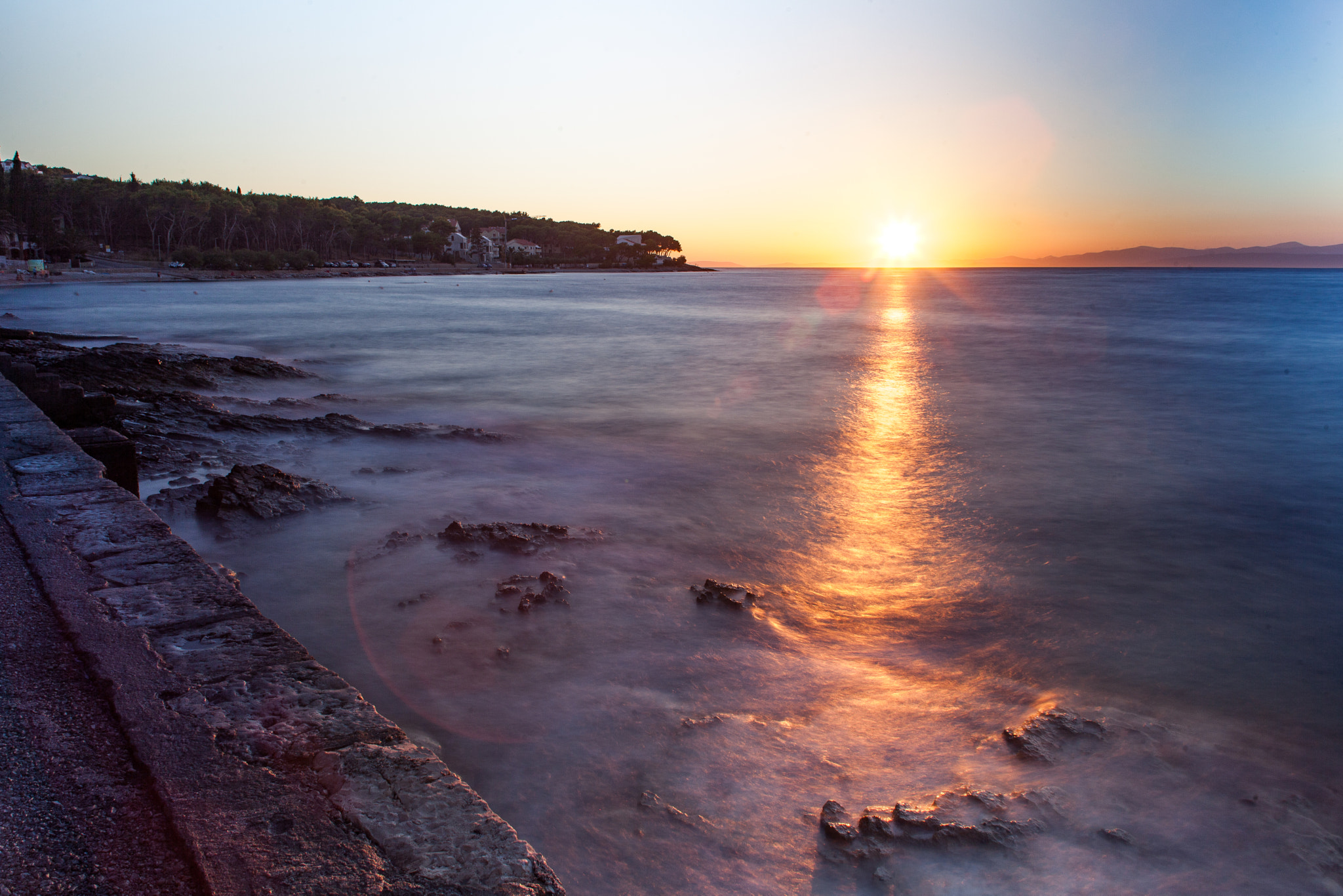 Canon EF 28-105mm f/3.5-4.5 USM sample photo. Sunset in sutivan, brac photography
