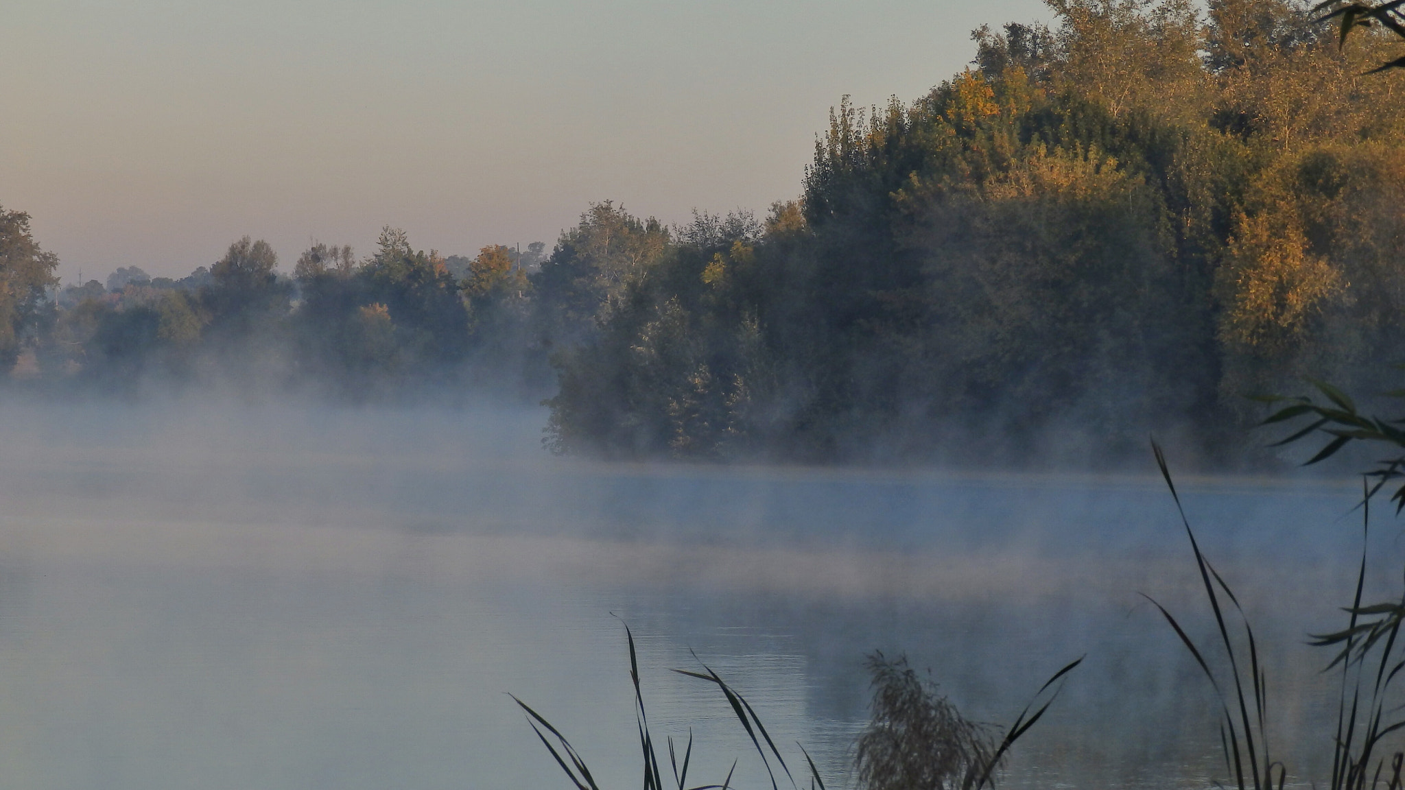 Olympus SP-820UZ sample photo. Morning on the lake photography