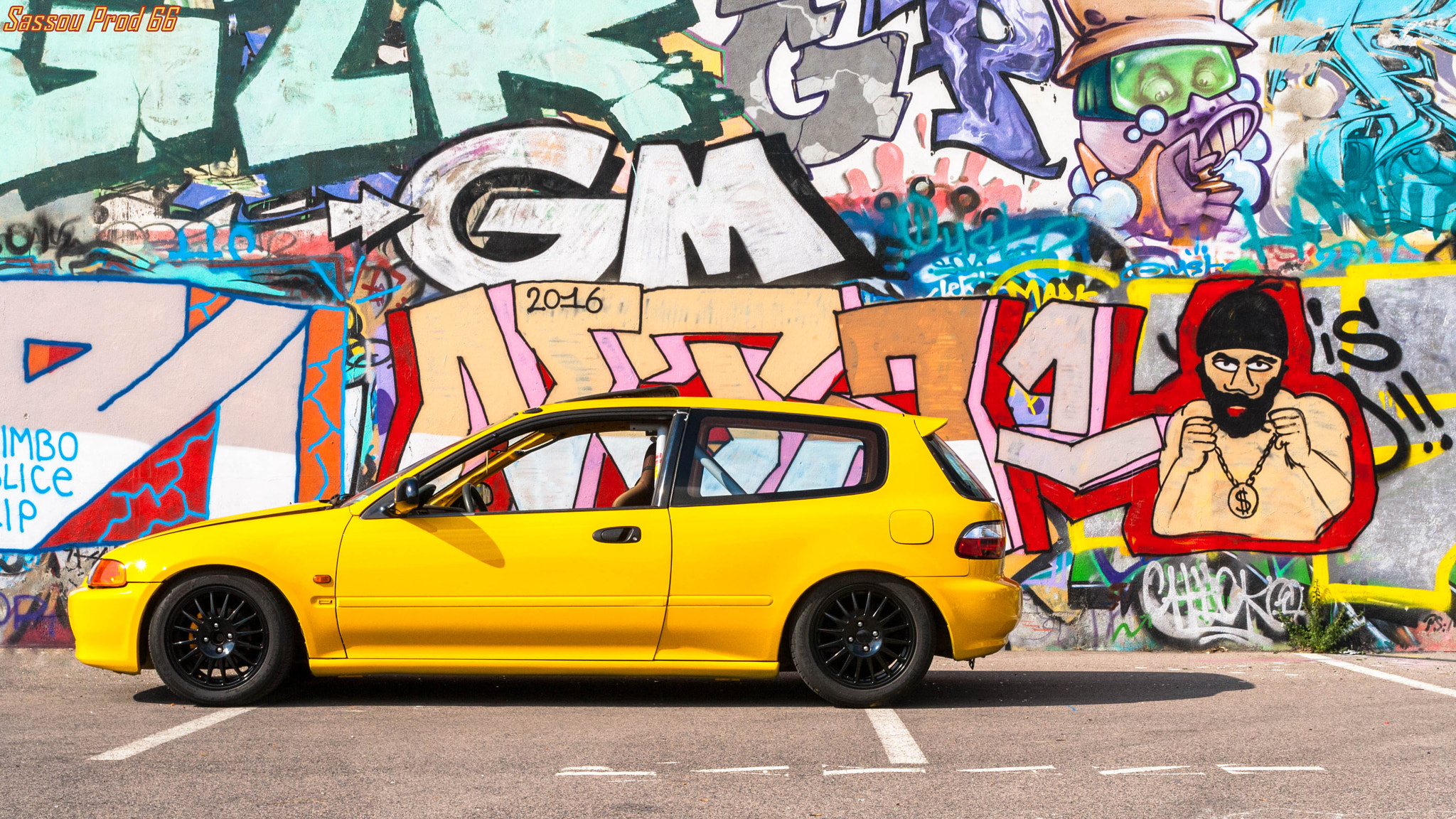 Canon EOS 1000D (EOS Digital Rebel XS / EOS Kiss F) sample photo. The yellow honda photography