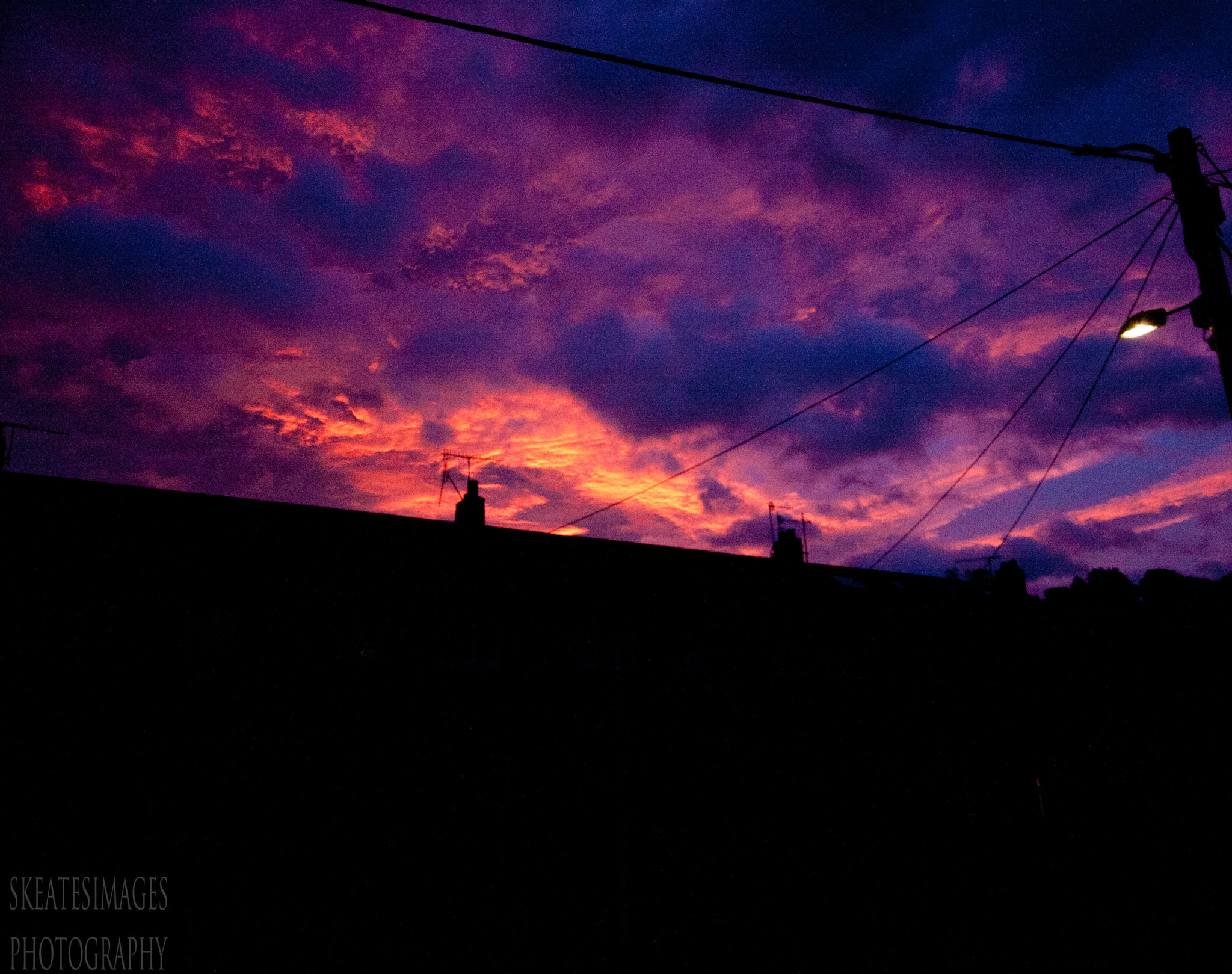 Canon EOS 40D sample photo. Fire in the sky photography