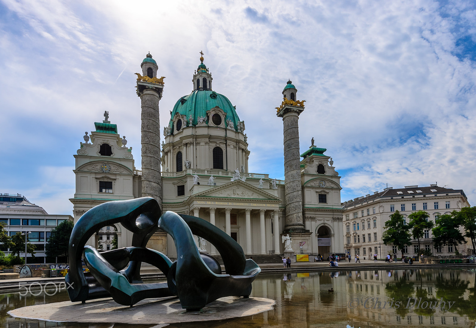 Nikon AF-S Nikkor 14-24mm F2.8G ED sample photo. Karlskirche photography