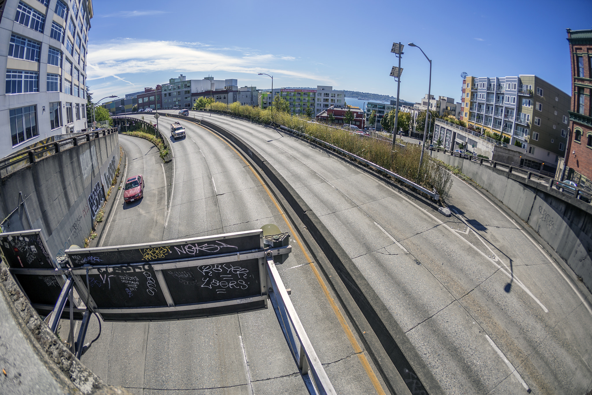 Canon EOS 6D + Canon EF 15mm F2.8 Fisheye sample photo. Freeway photography