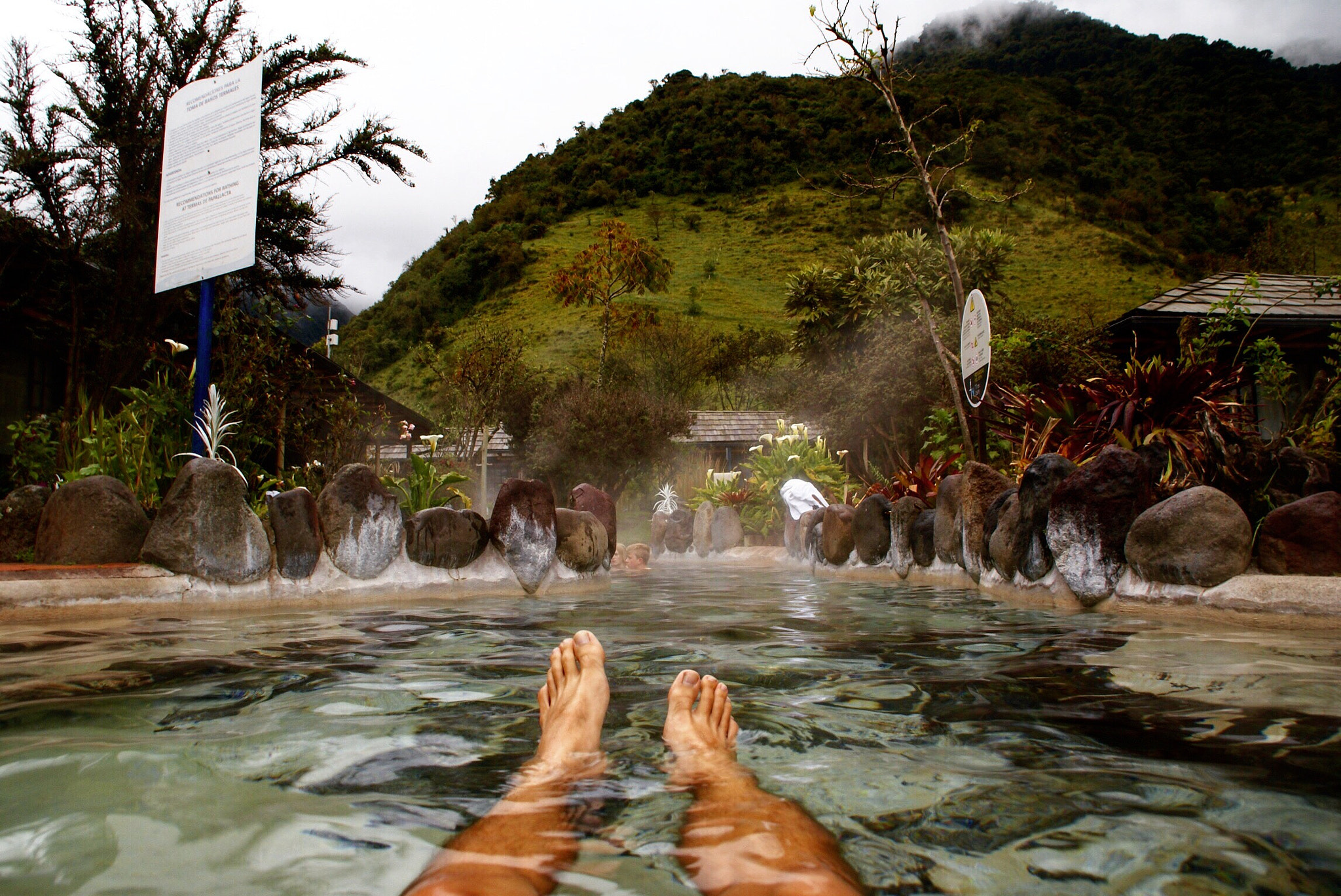 Sony Alpha DSLR-A100 sample photo. Hot thermal springs in baños, ecuador photography