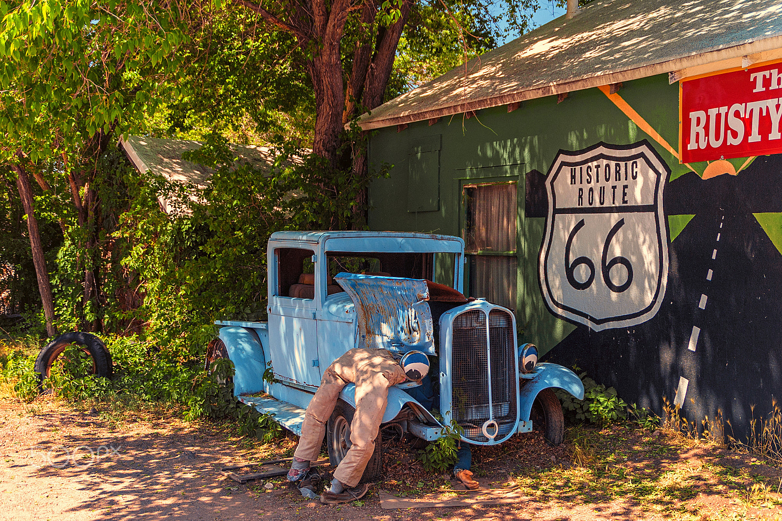 Nikon D40 sample photo. Route 66; seligman photography
