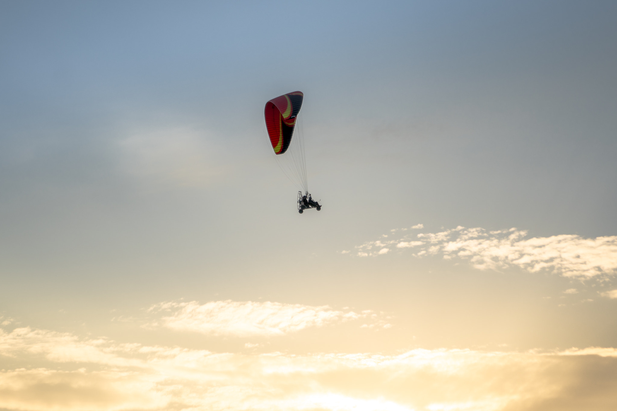 Sony a7R II sample photo. Poweredparagliding photography