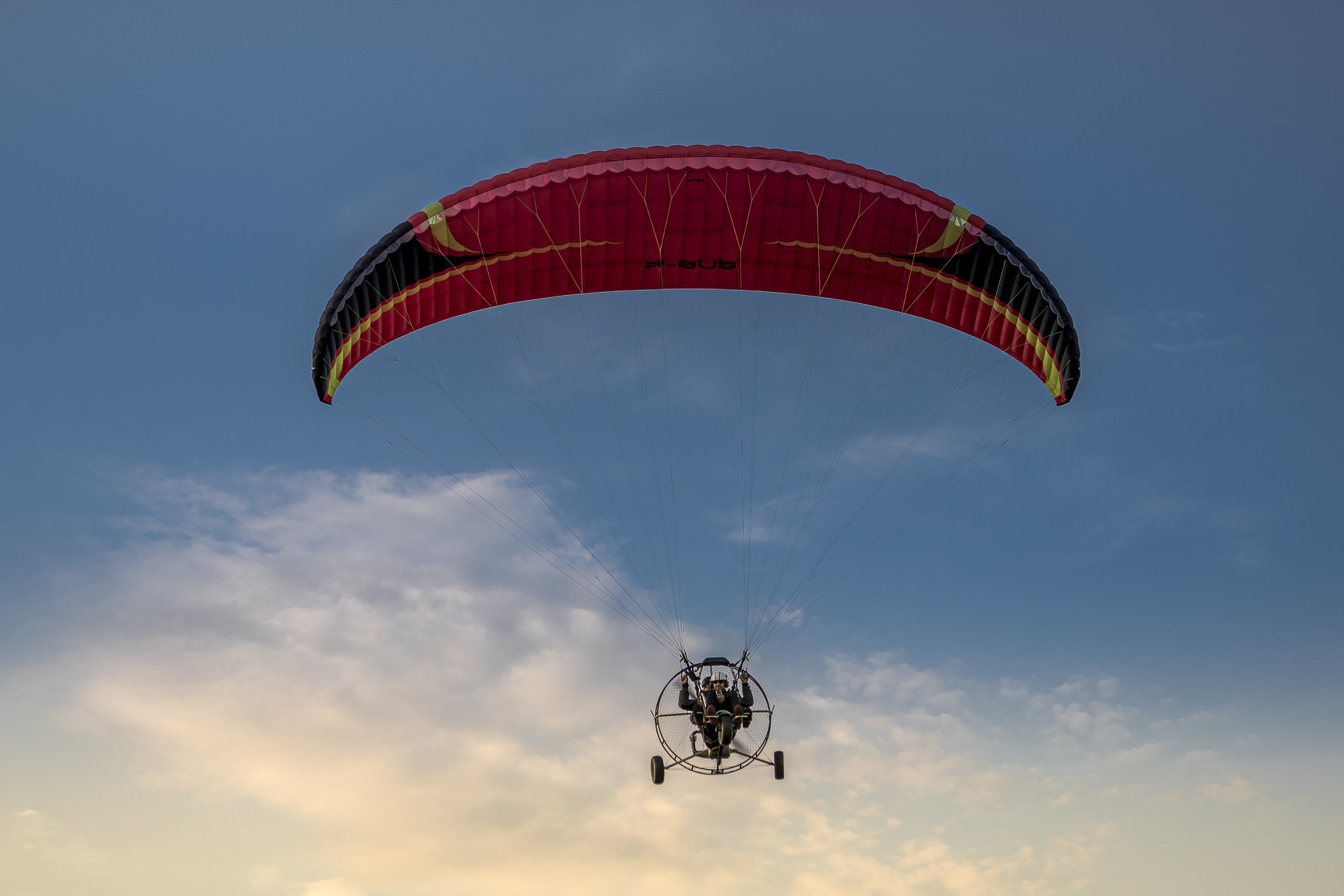 Sony a7R II + Canon EF 24-70mm F2.8L USM sample photo. Poweredparagliding photography
