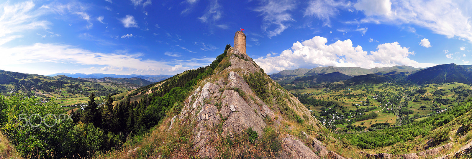 Nikon D300 sample photo. Castle panorama photography