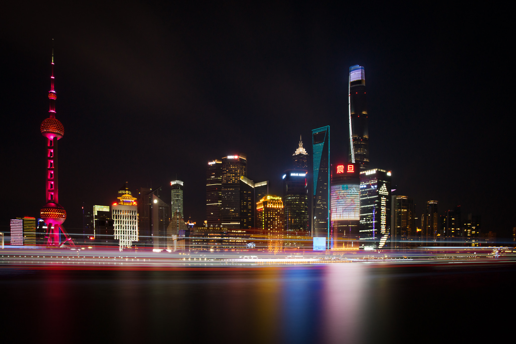 Sony SLT-A65 (SLT-A65V) sample photo. Shanghai lights photography