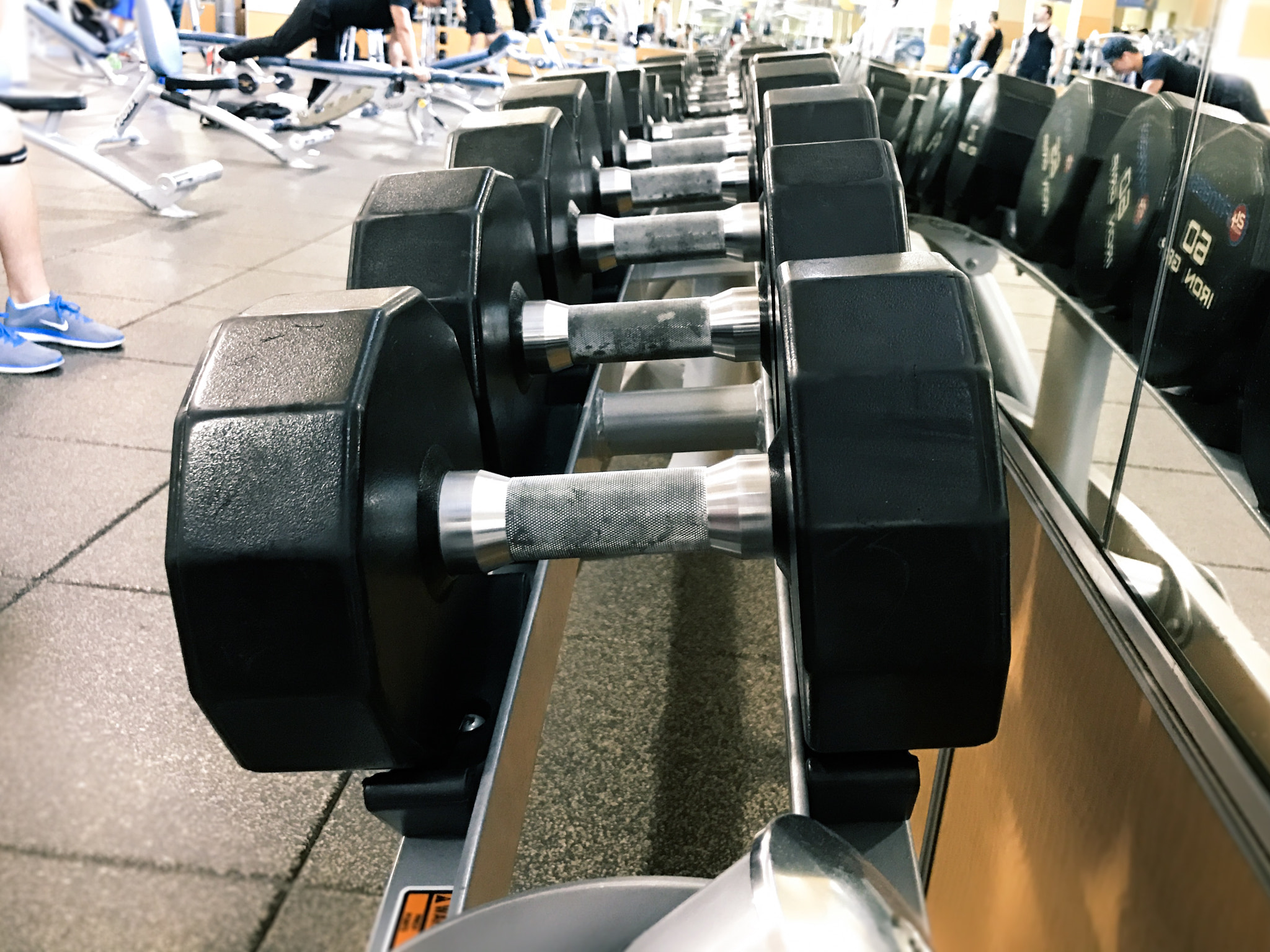 Apple iPhone 7 Plus sample photo. Dumbbell row photography