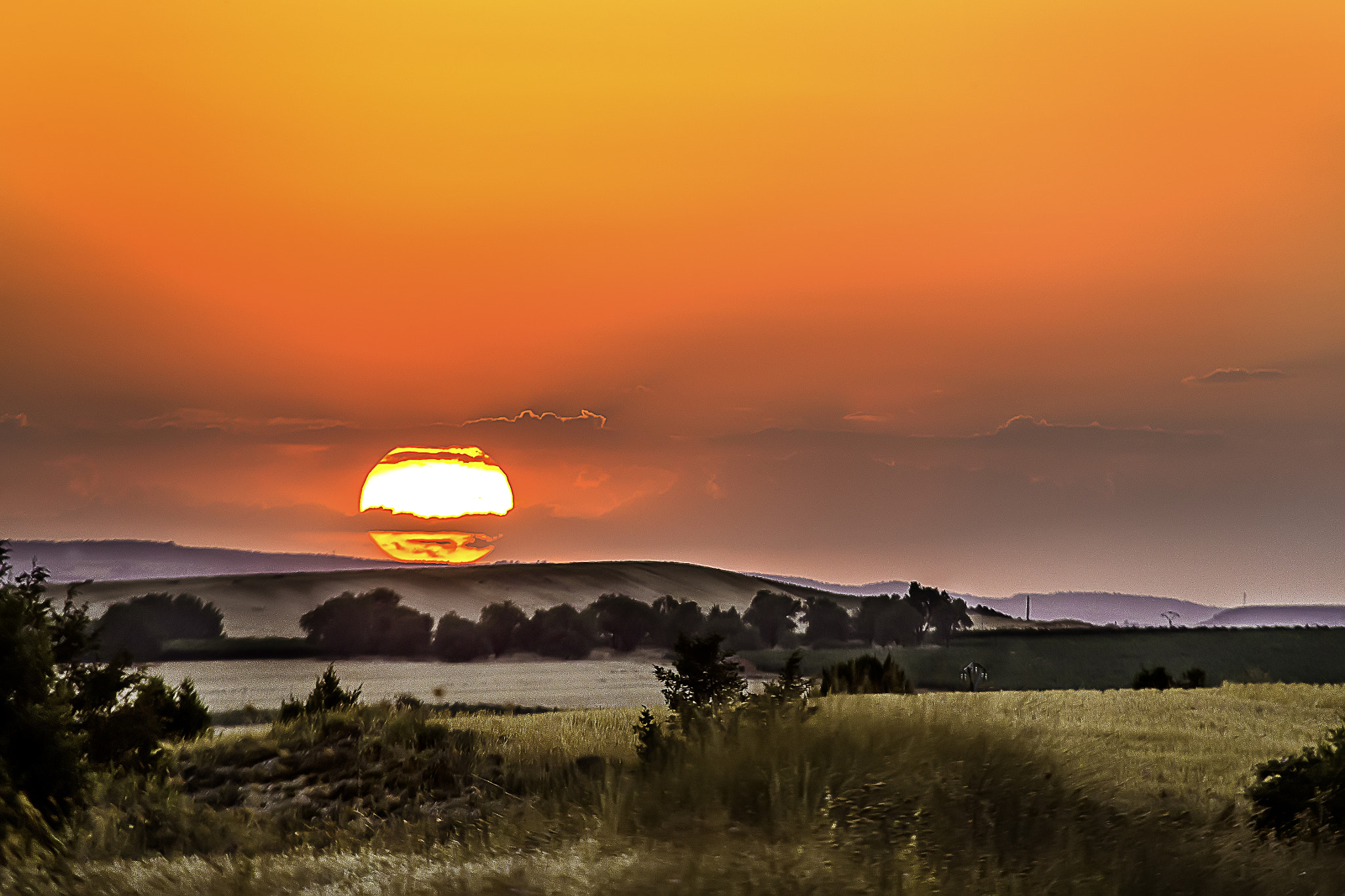 Canon EF 100-400mm F4.5-5.6L IS USM sample photo. Atardecer en alcubilla del marqués photography