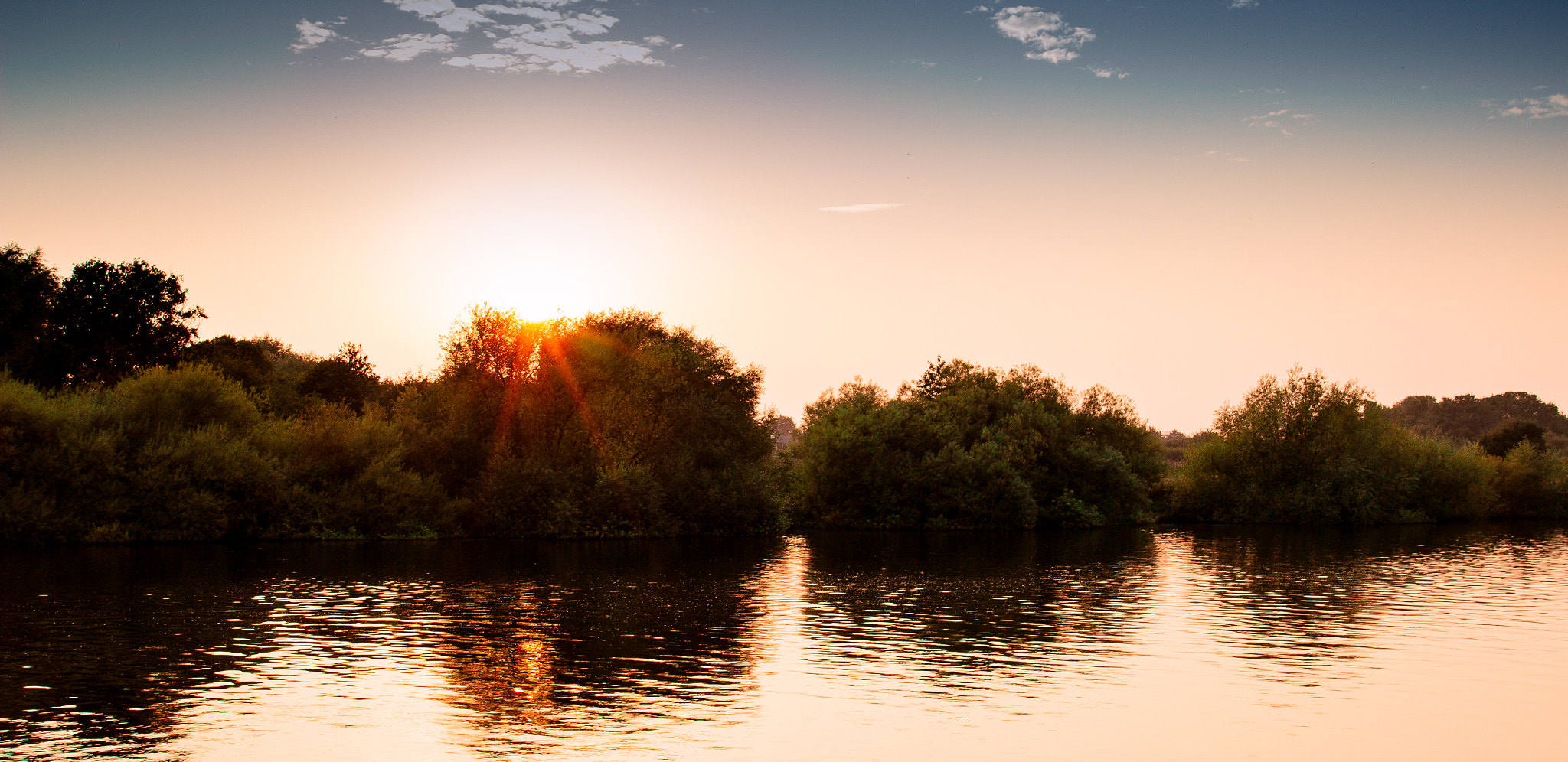 Canon EF 24-70mm F4L IS USM sample photo. Sunset on the river photography