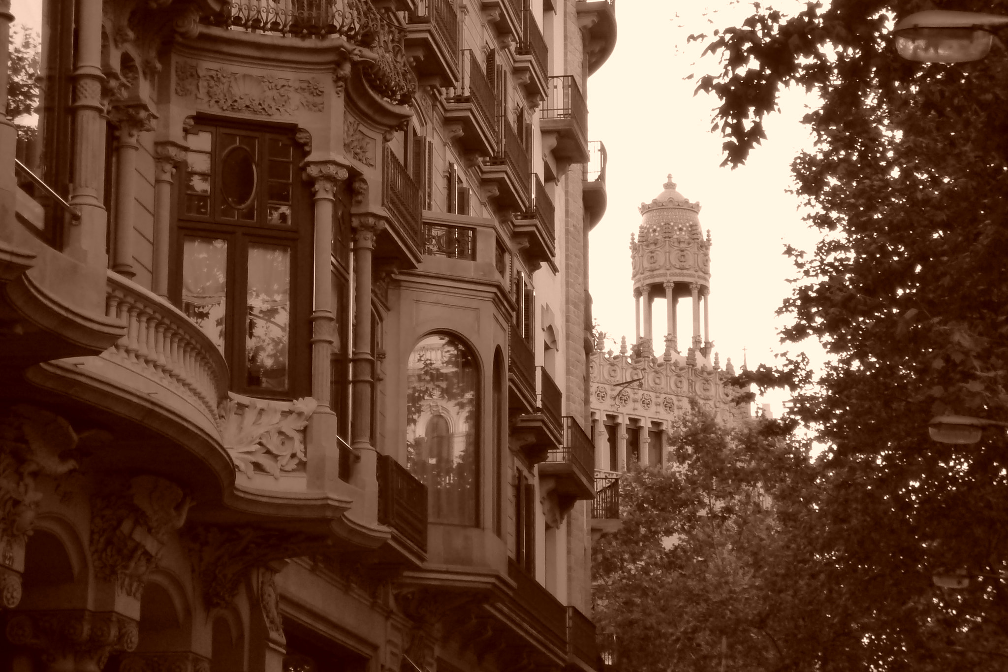 Panasonic DMC-FX500 sample photo. Barcelona - passeig de gracia  photography