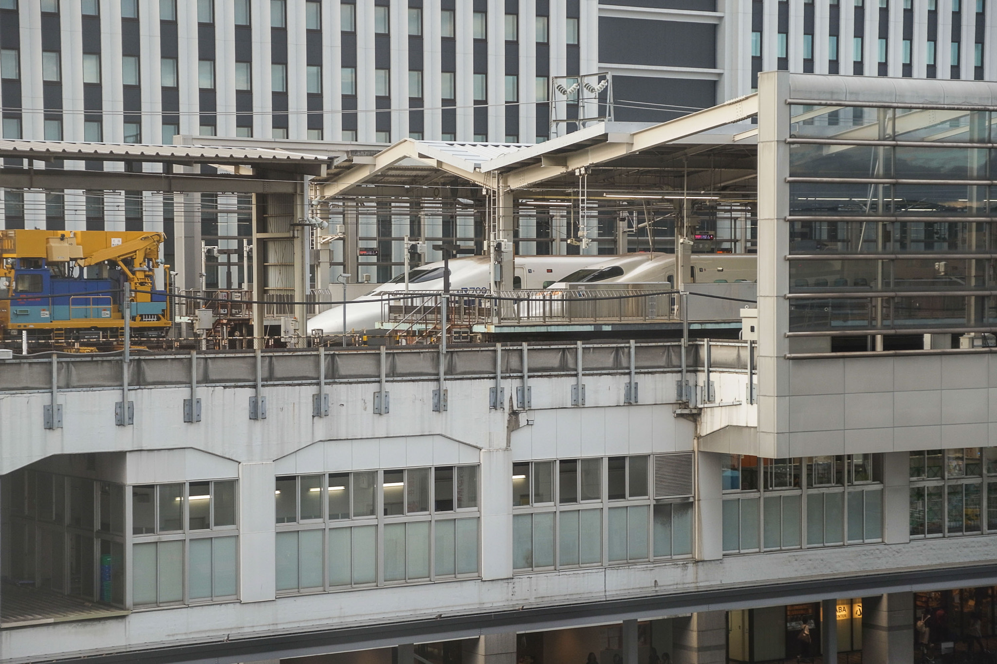 Ricoh GXR A16 sample photo. Two bullet trains, kyoto photography
