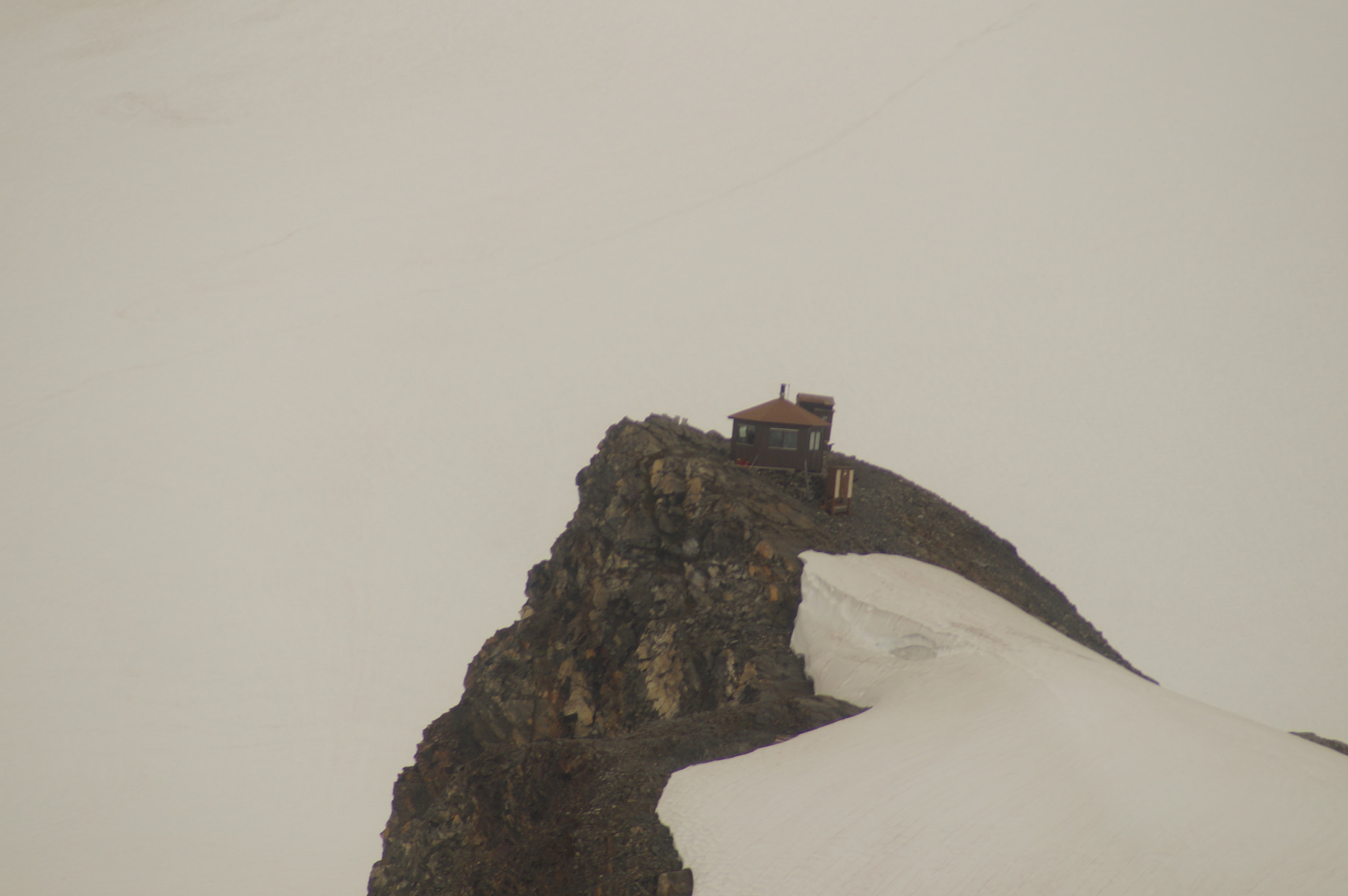 Sony 75-300mm F4.5-5.6 sample photo. House in the middle of glacier at mt mckinley photography