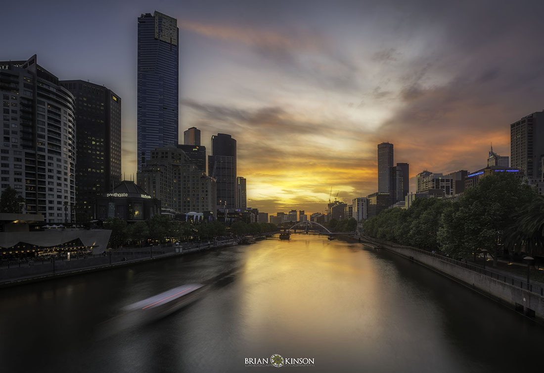 17-40mm F4 G SSM sample photo. Sunset over the yarra photography