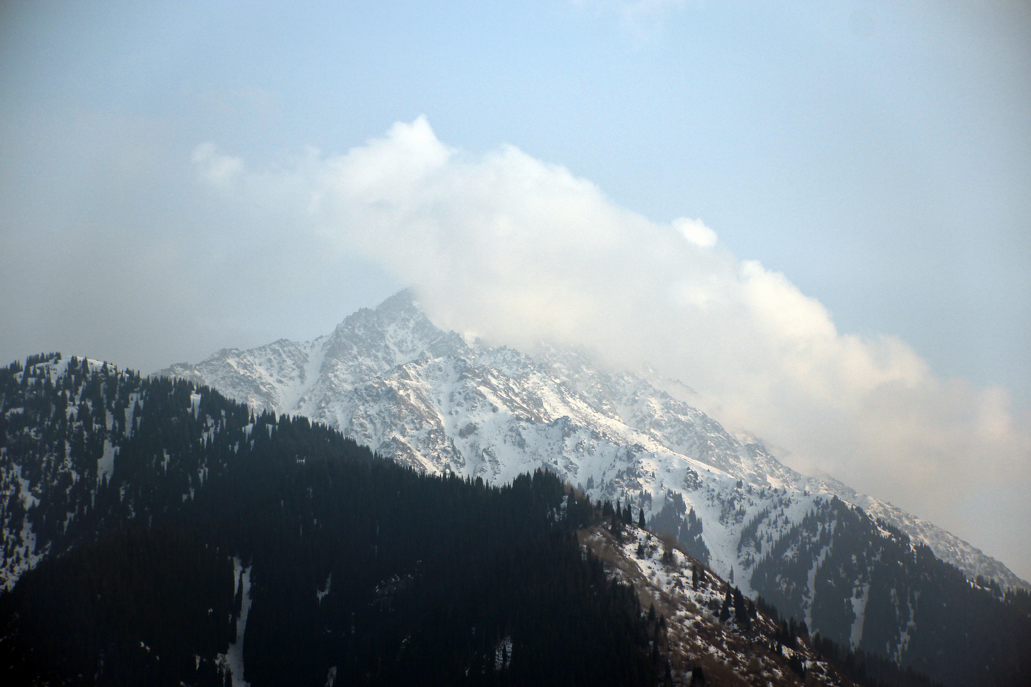 Sigma 18-250mm F3.5-6.3 DC OS HSM sample photo. Clouds across the tian shan photography