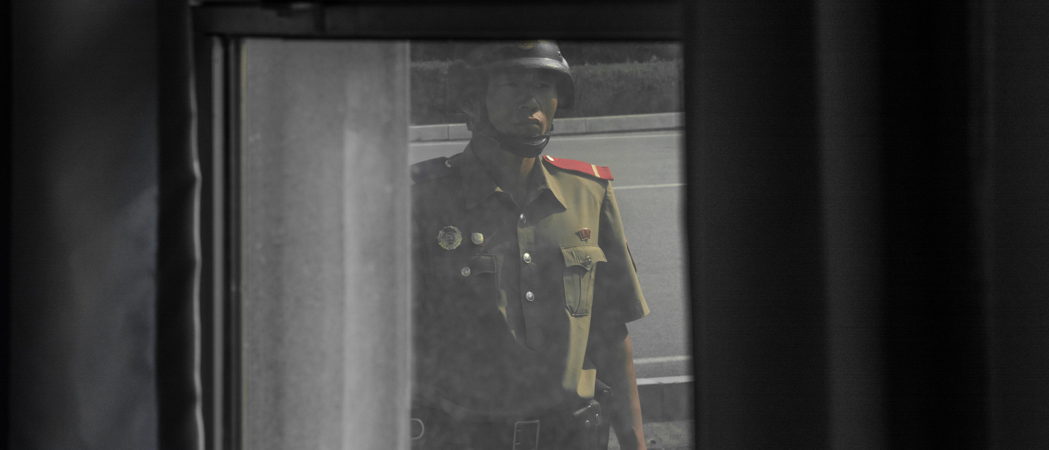 Nikon D7100 + AF Zoom-Nikkor 35-70mm f/2.8D sample photo. North- korean soldier - dmz photography