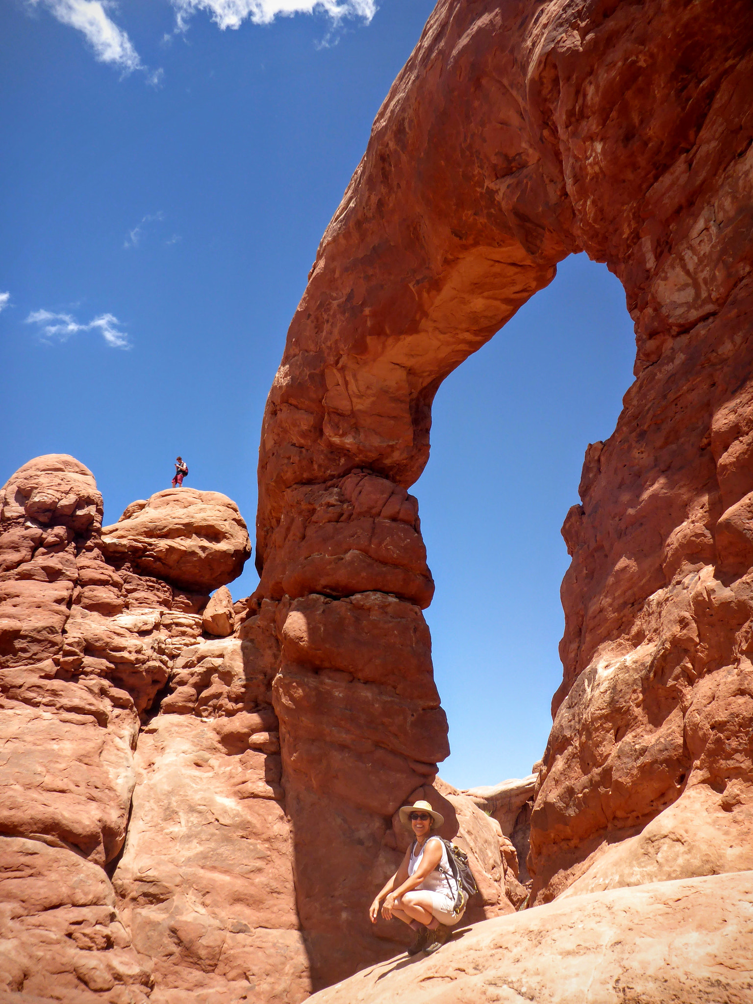 Panasonic Lumix DMC-TS5 (Lumix DMC-FT5) sample photo. Arches np - #size and #scale illustrated by my fri ... photography