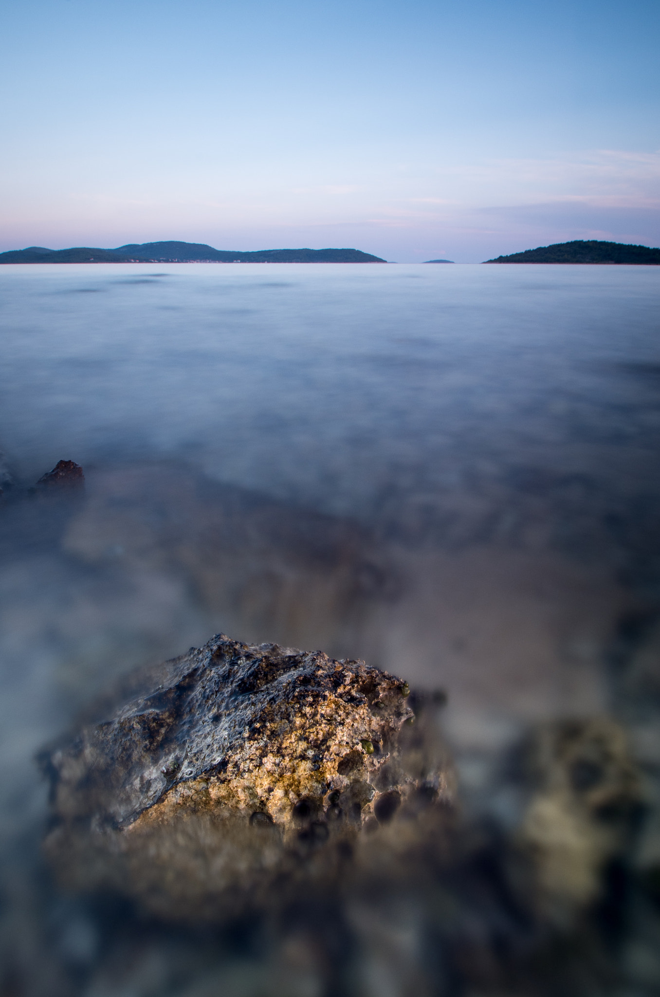 Pentax K-50 sample photo. Just a stone in the sea photography