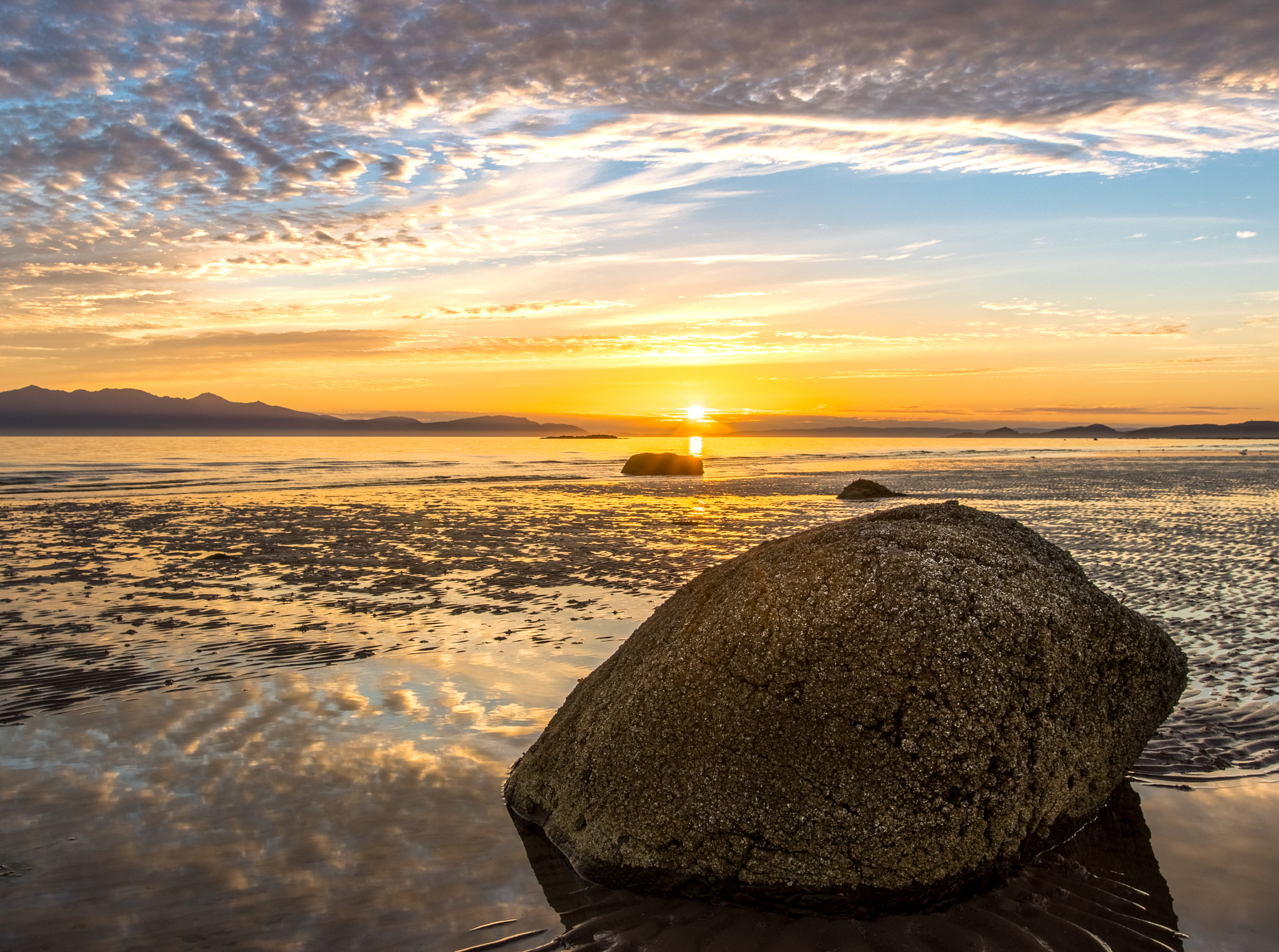 Sony SLT-A68 + Sigma 18-35mm F1.8 DC HSM Art sample photo. Beech at seamill scotland sunset photography