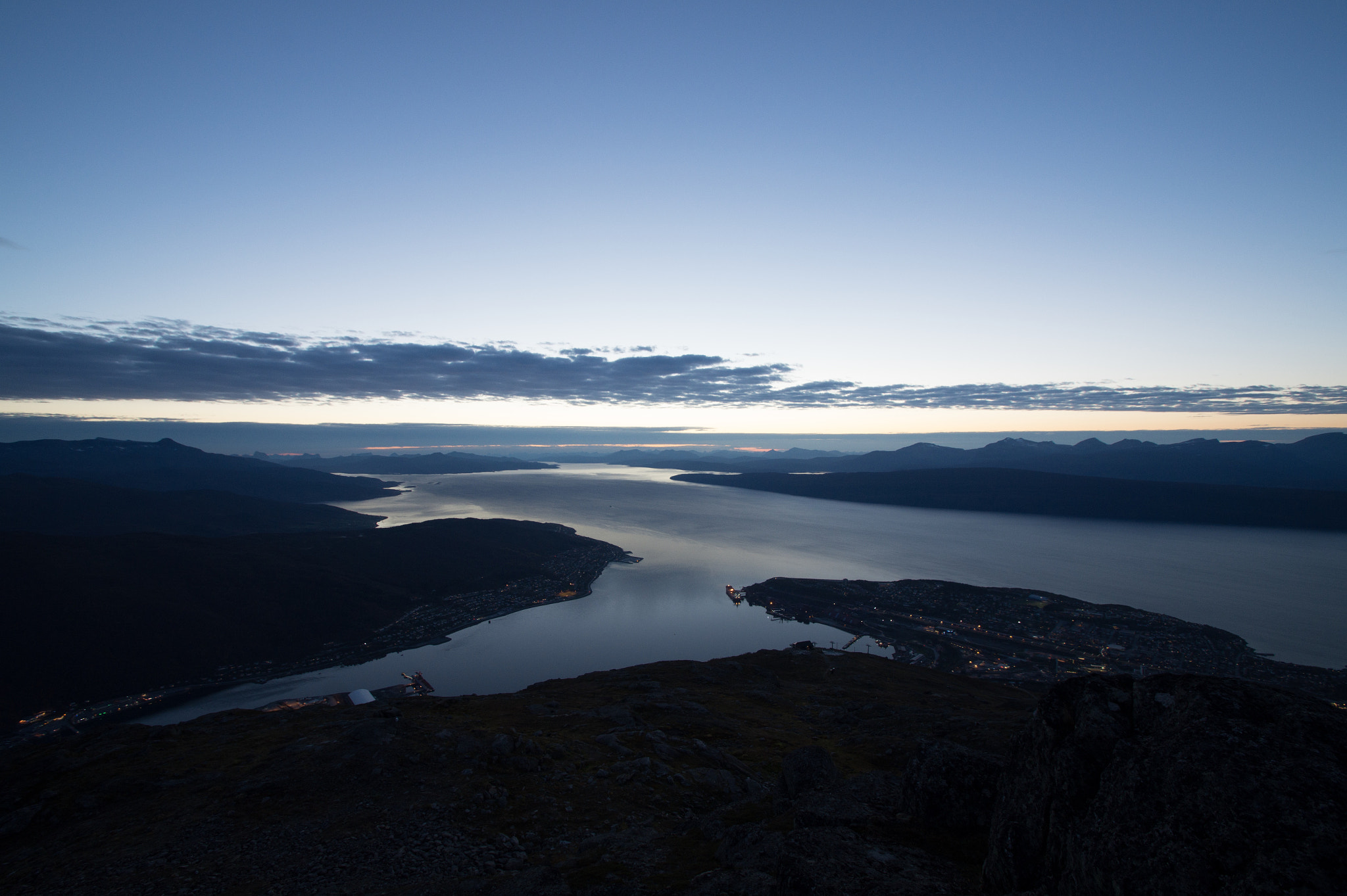 Sony SLT-A58 + DT 10-24mm F3.5-4.5 SAM sample photo. View of the narvik from the linken mountain. norway. photography