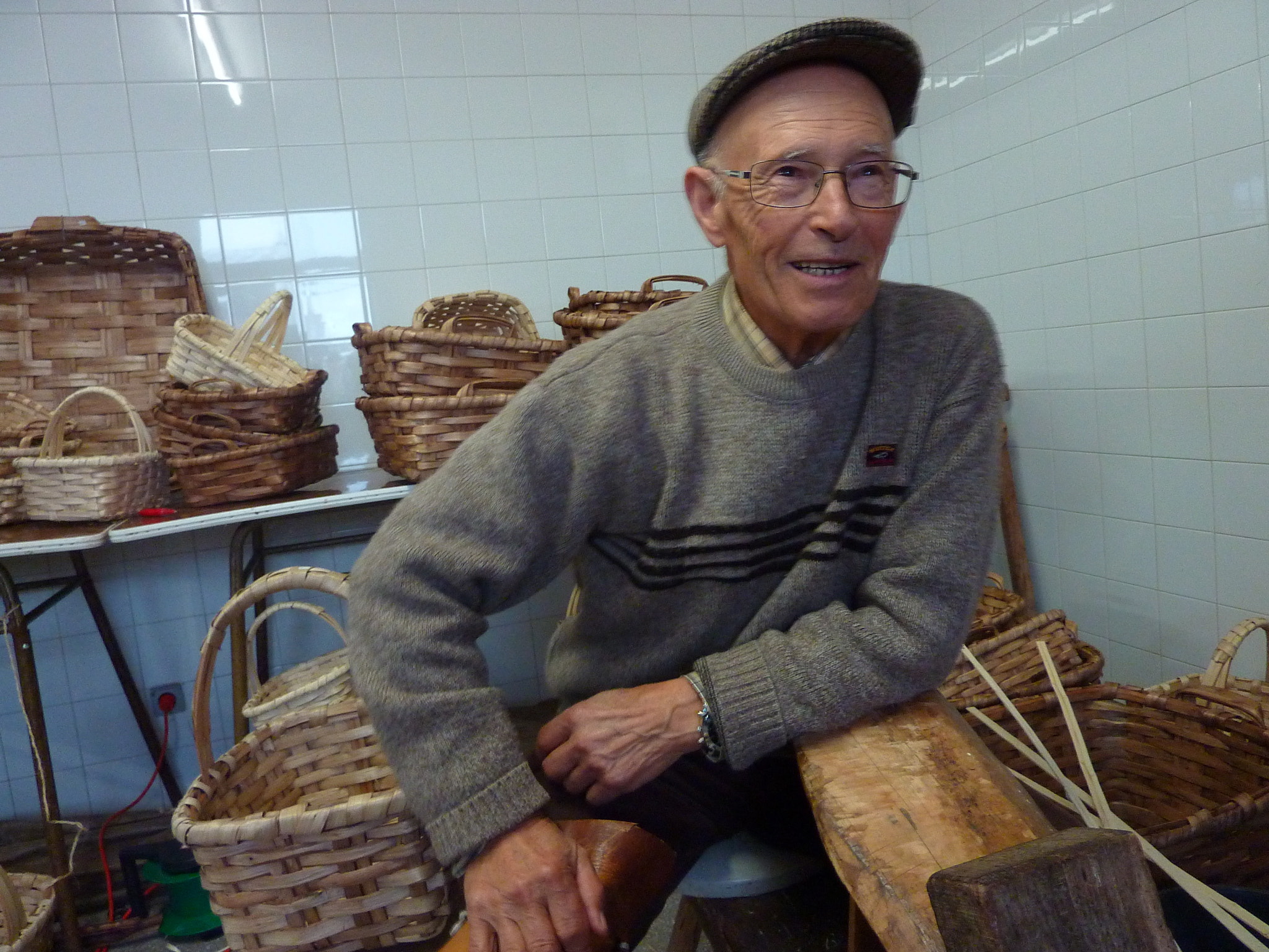 Panasonic Lumix DMC-ZS1 (Lumix DMC-TZ6) sample photo. "i make wicker baskets and i love it" photography