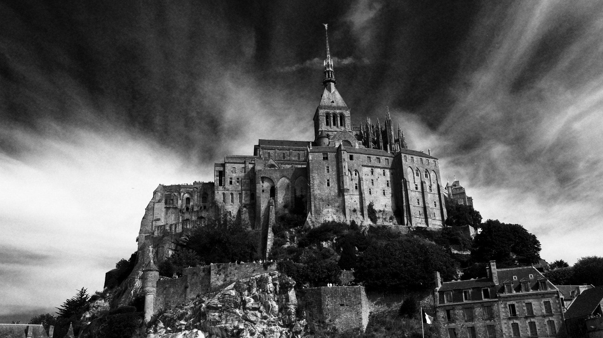 Tamron 18-200mm F3.5-6.3 Di III VC sample photo. Mont saint-michel abbey (7th century) in normandy - one of most visited tourist sites in france.... photography