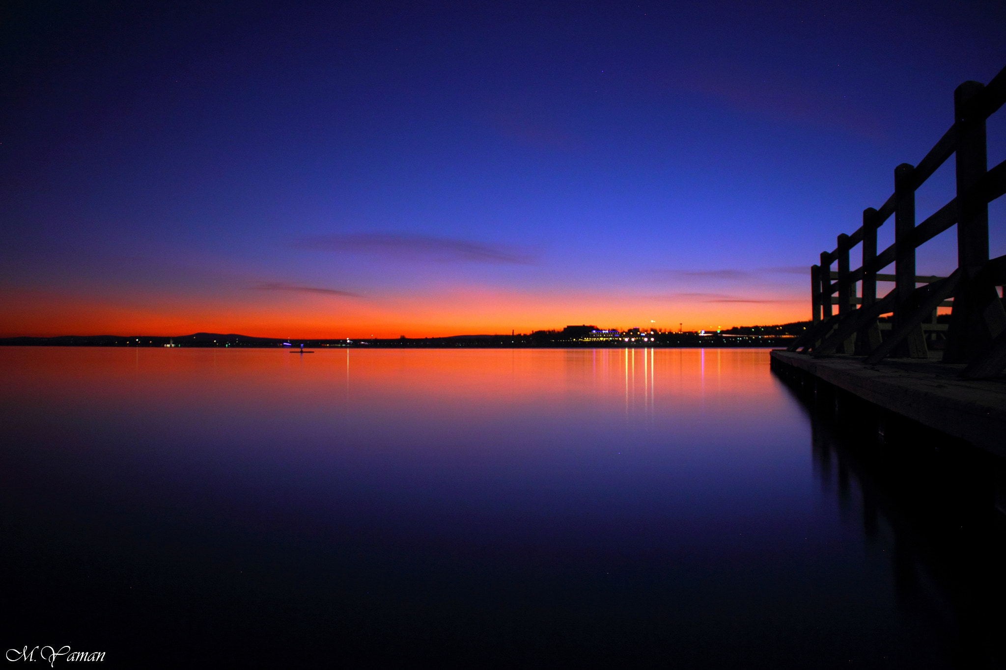 Canon EF-S 18-135mm F3.5-5.6 IS sample photo. Sunset mogan lake photography